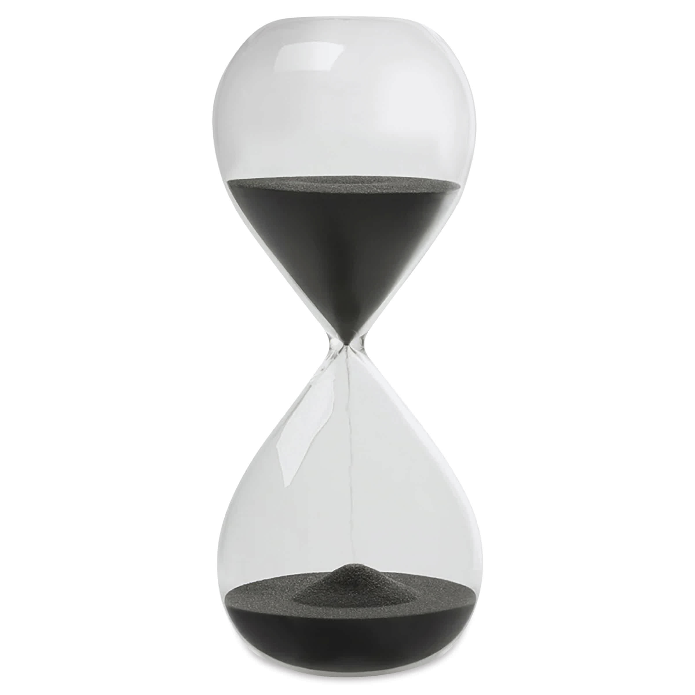 Gry Mattr Desktop Hourglass  30 Minutes Jet Black