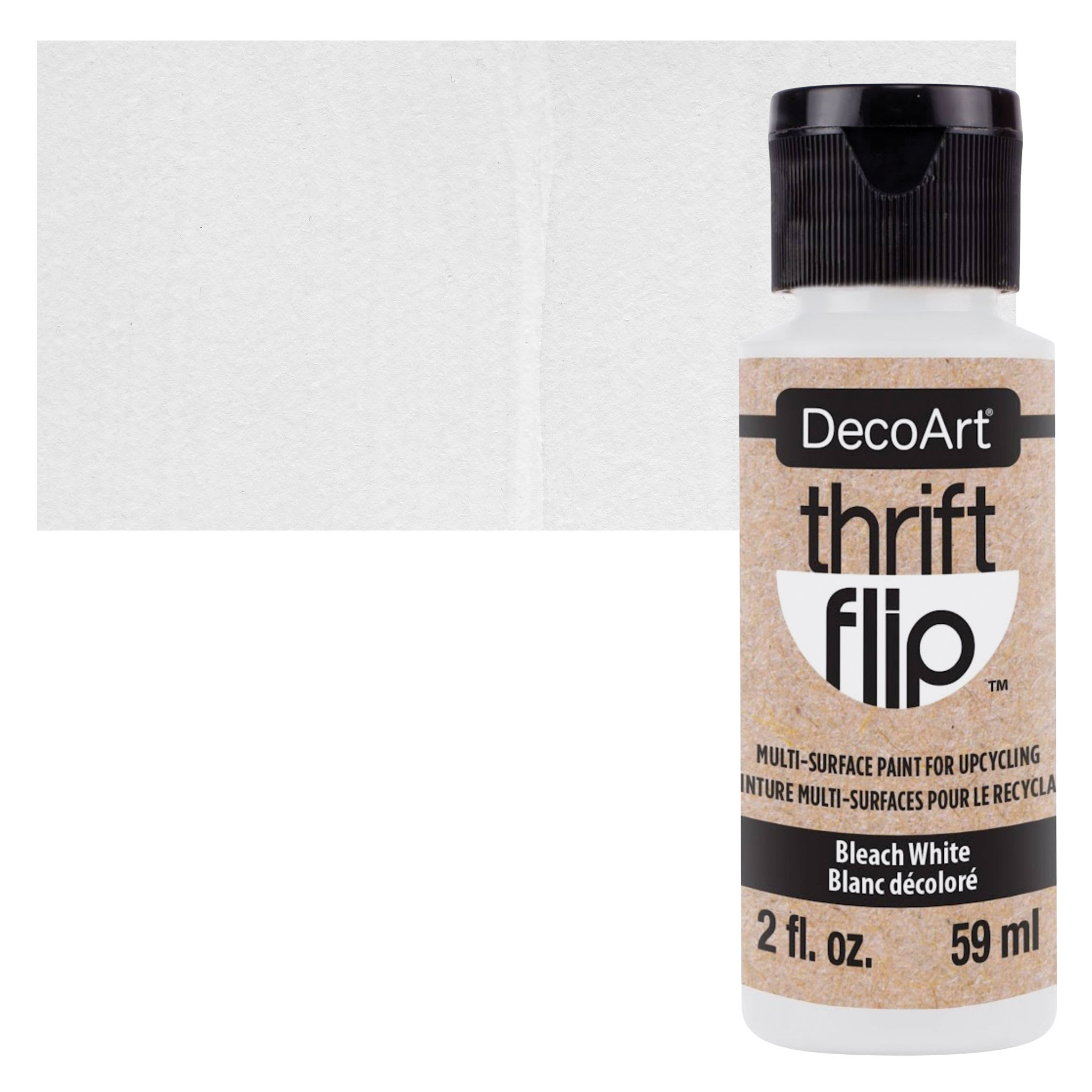 DecoArt Thrift Flip Multi-Surface Paint - Bleach White, 2 oz