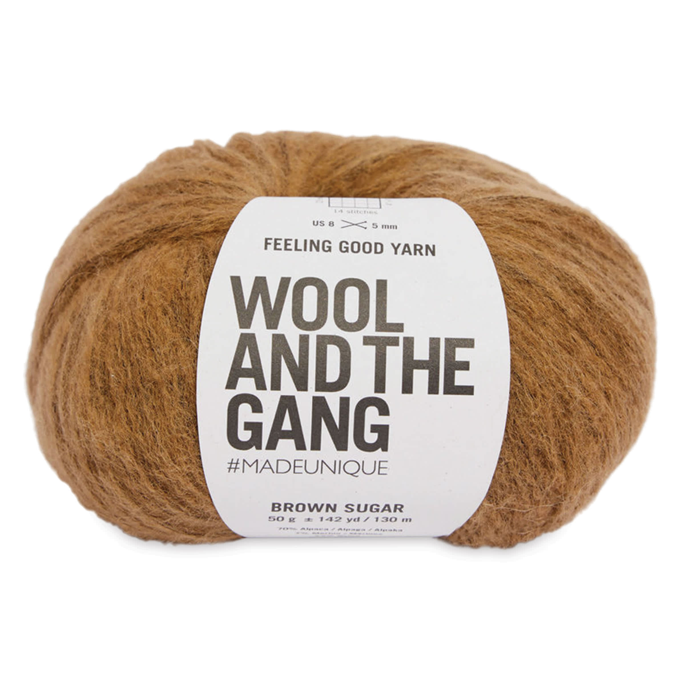 Wool and the Gang Feeling Good Yarn - Brown Sugar
