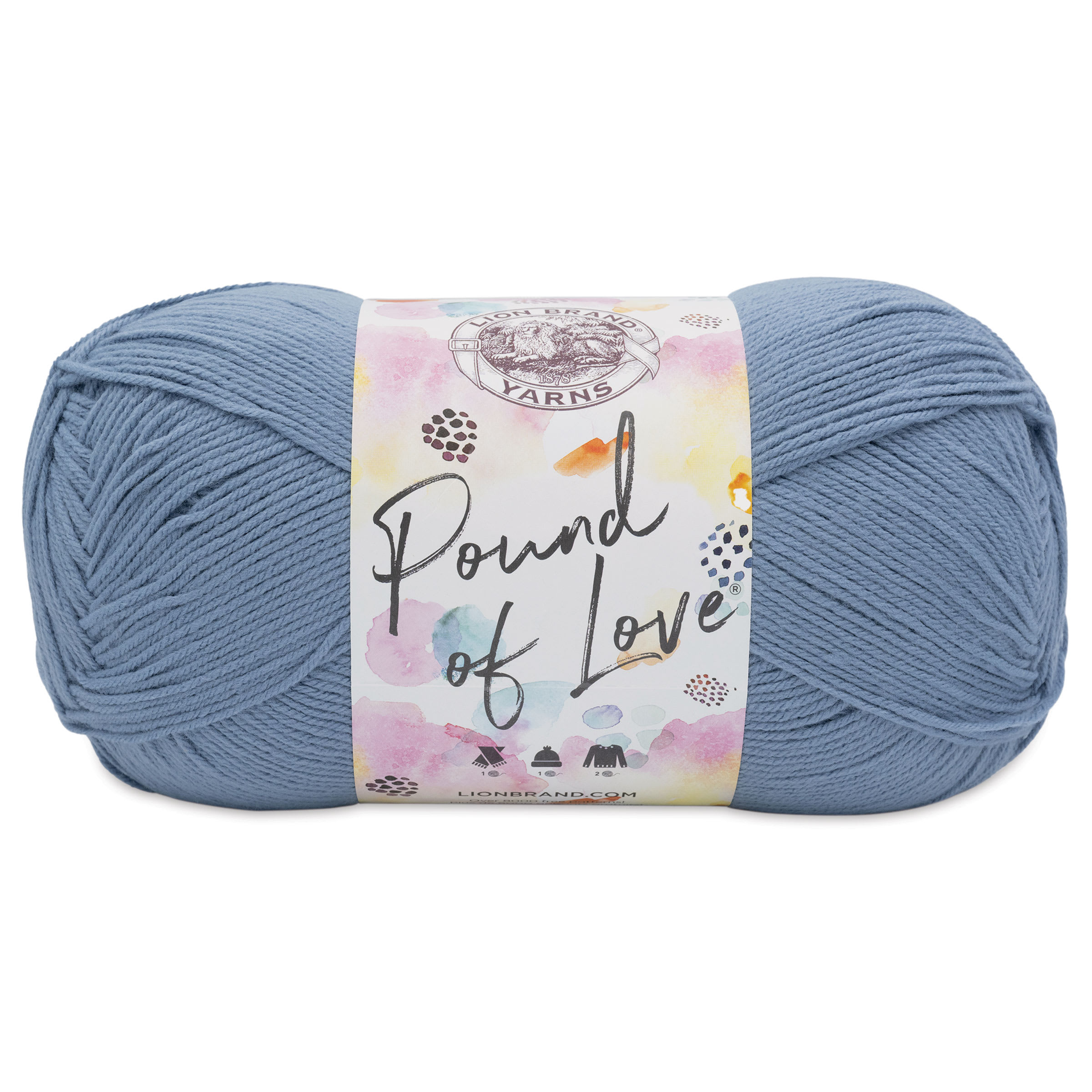 Lion Brand Pound of Love Yarn  Stone 16 oz