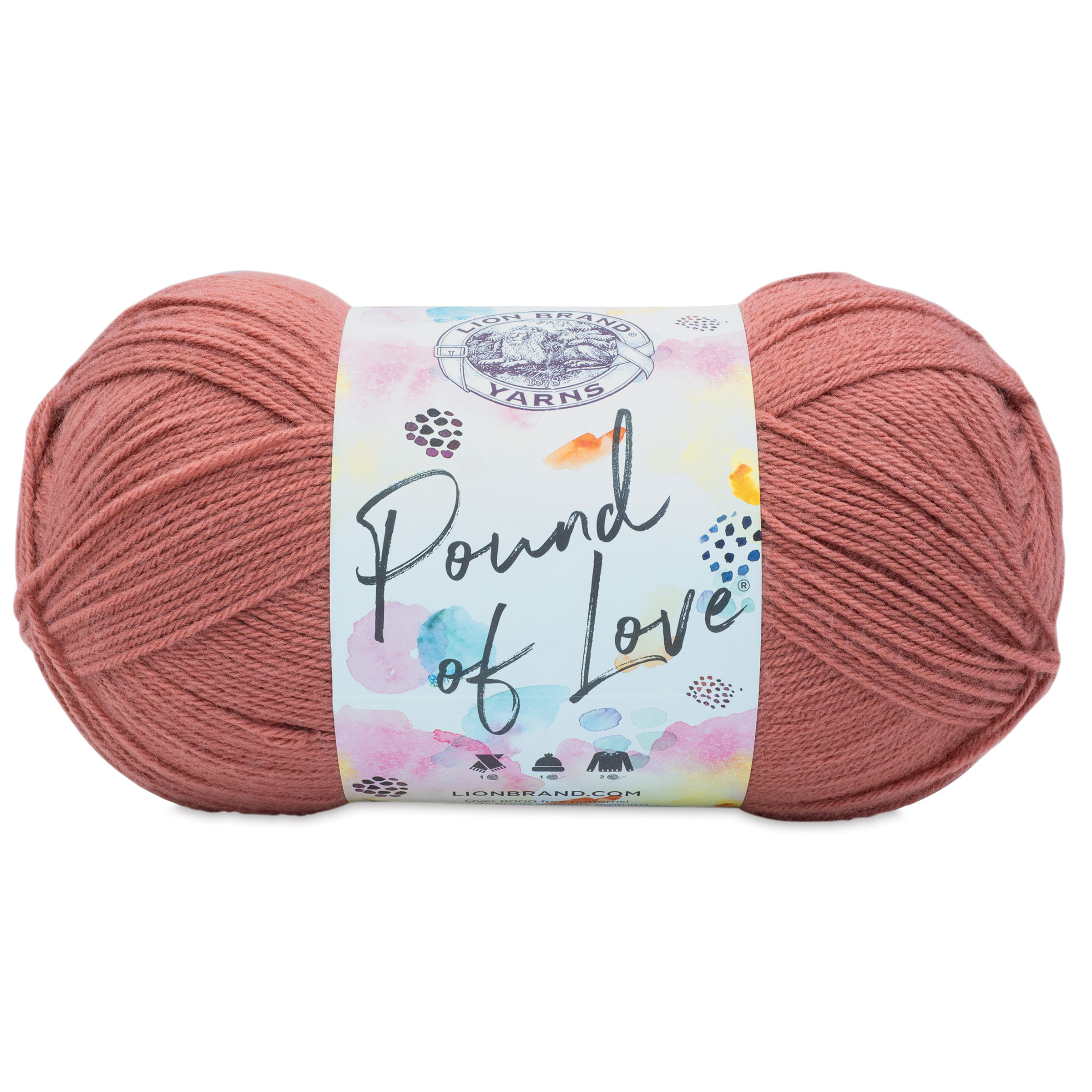 Lion Brand Pound of Love Yarn  Terracotta 16 oz