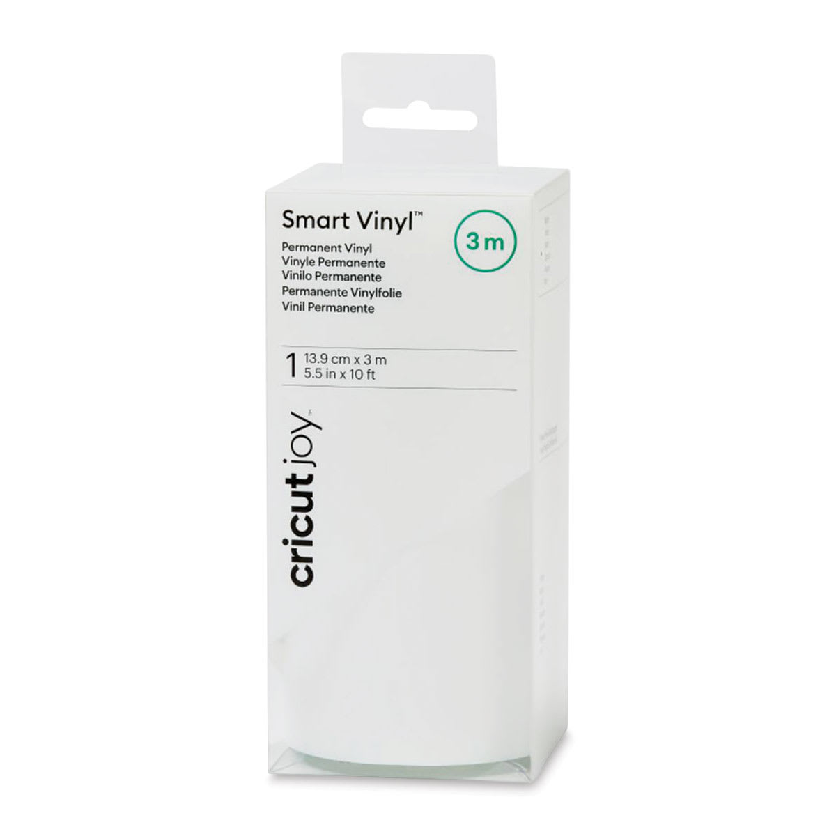 Cricut Joy Permanent Smart Vinyl - White, Matte, 5-1/2" x 10 ft, Roll