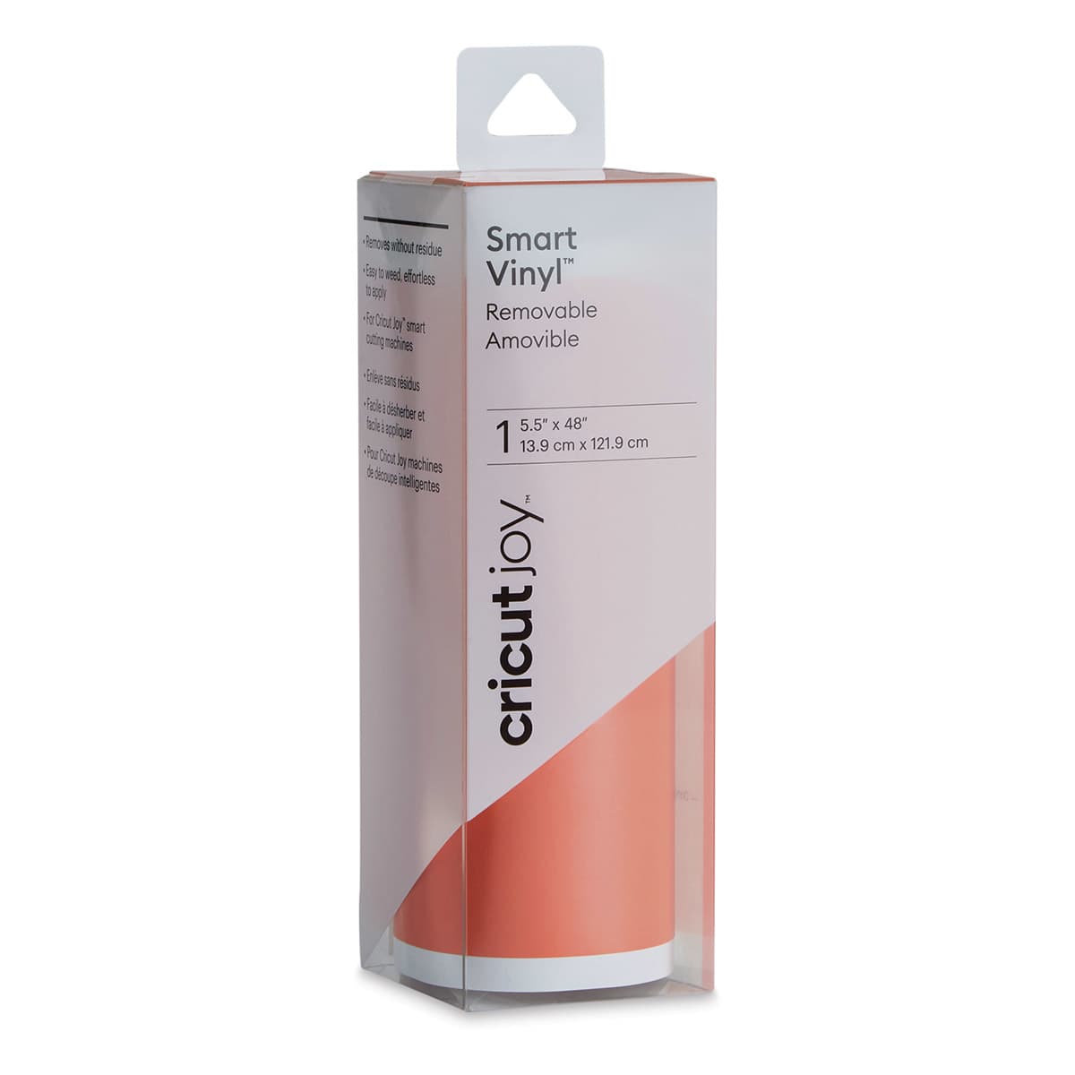 Cricut Joy Removable Smart Vinyl - Orange, 5-1/2" x 48", Roll