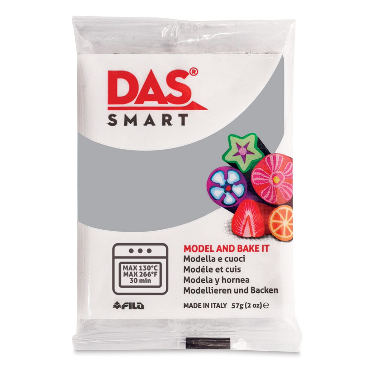 DAS Smart Polymer Clay Cool Grey 2 oz