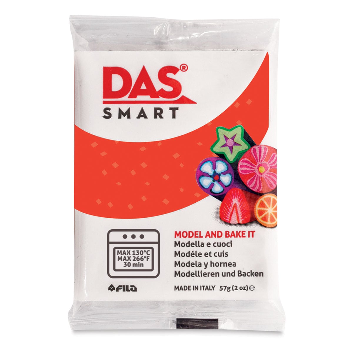 DAS Smart Polymer Clay Red Glitter 2 oz