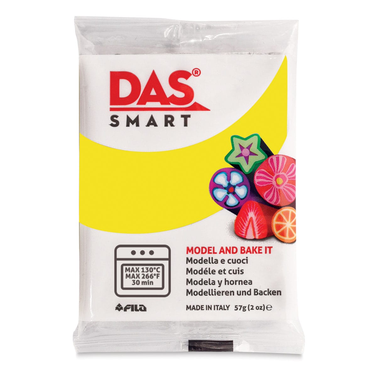 DAS Smart Polymer Clay Lemon Yellow 2 oz