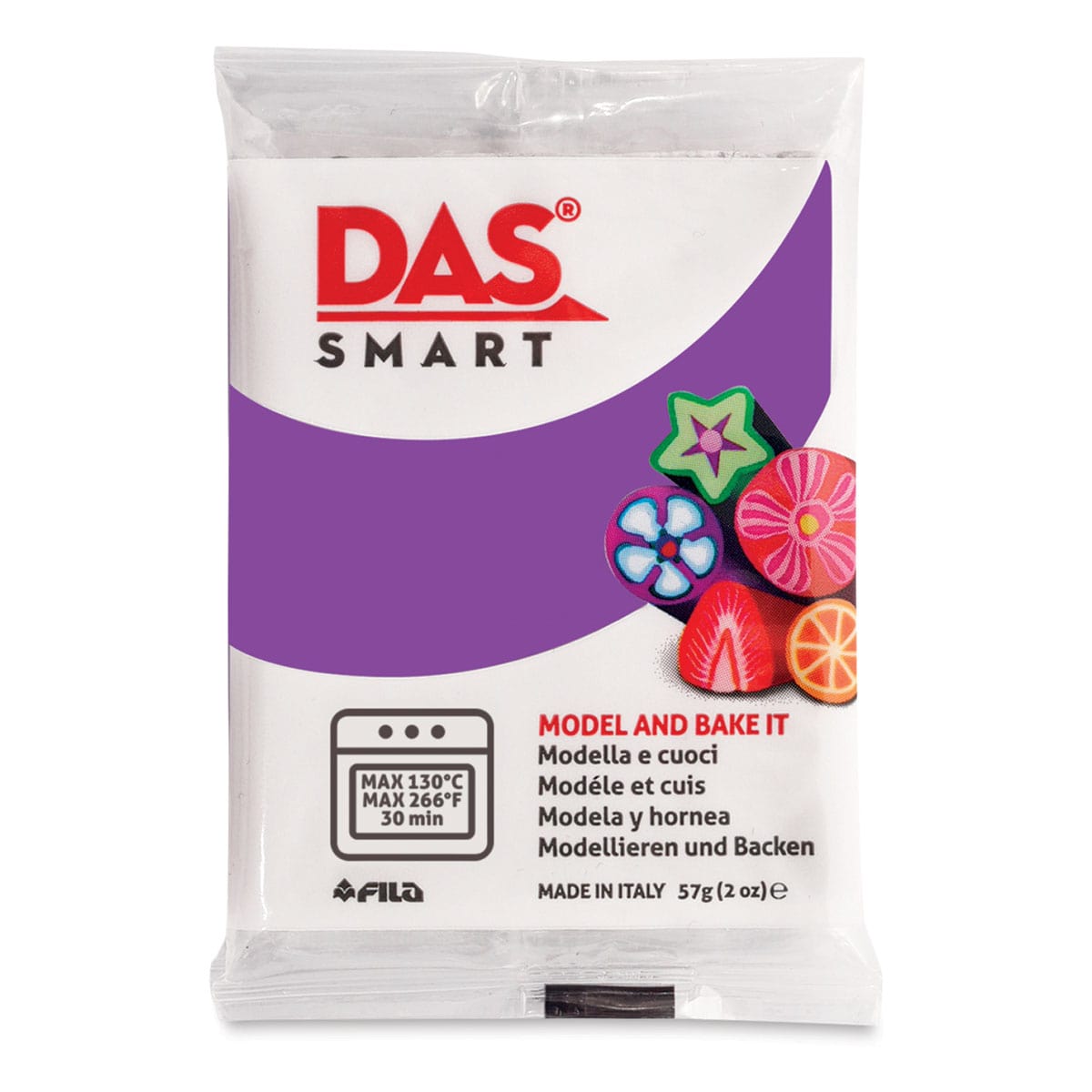 DAS Smart Polymer Clay Purple 2 oz