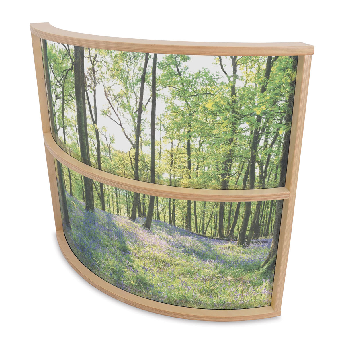 WB0609 36 in. Nature View Curved Divider Panel, Natural UV