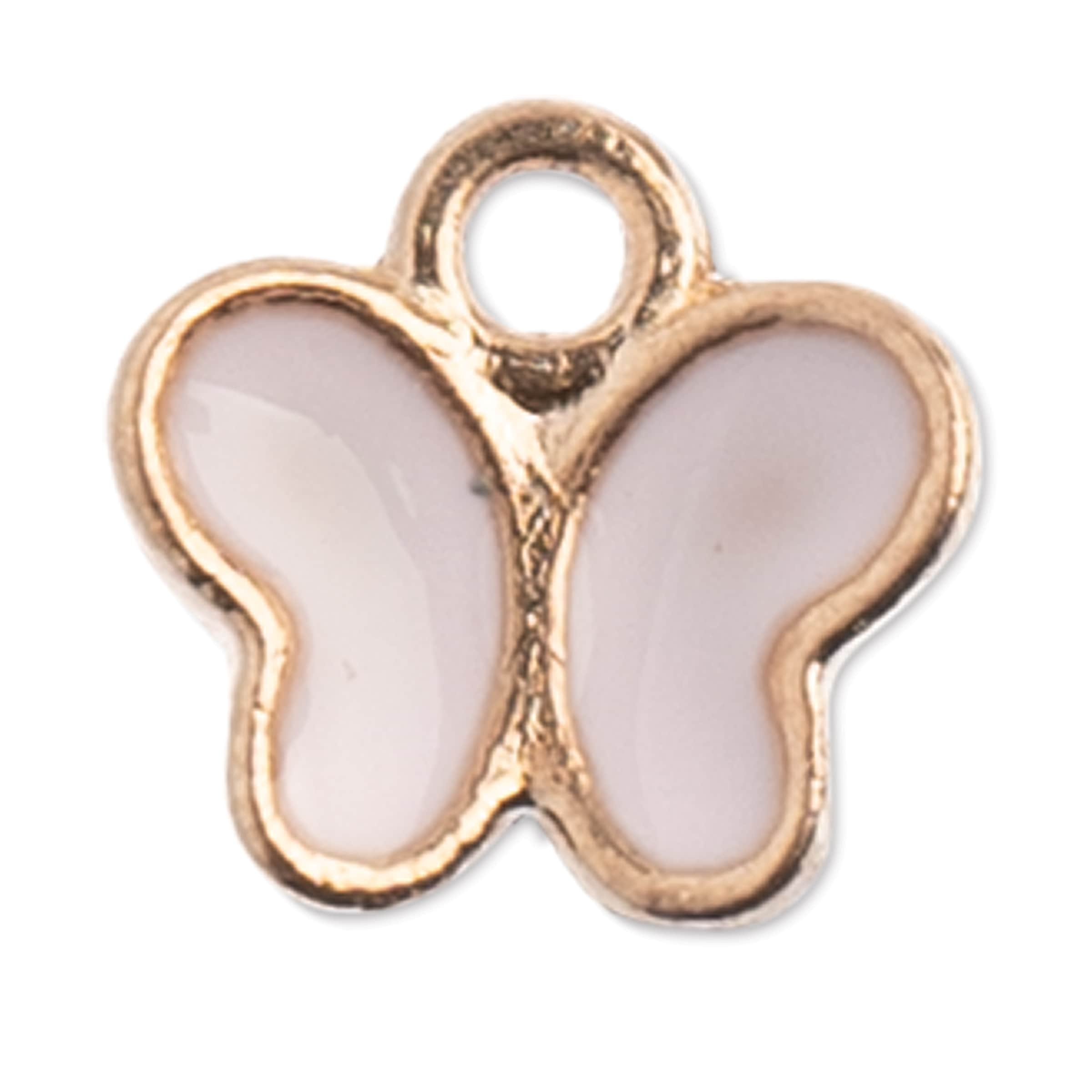 John Bead Sweet & Petite Butterfly Charms, 10ct. in Pink | 8mm x 8mm