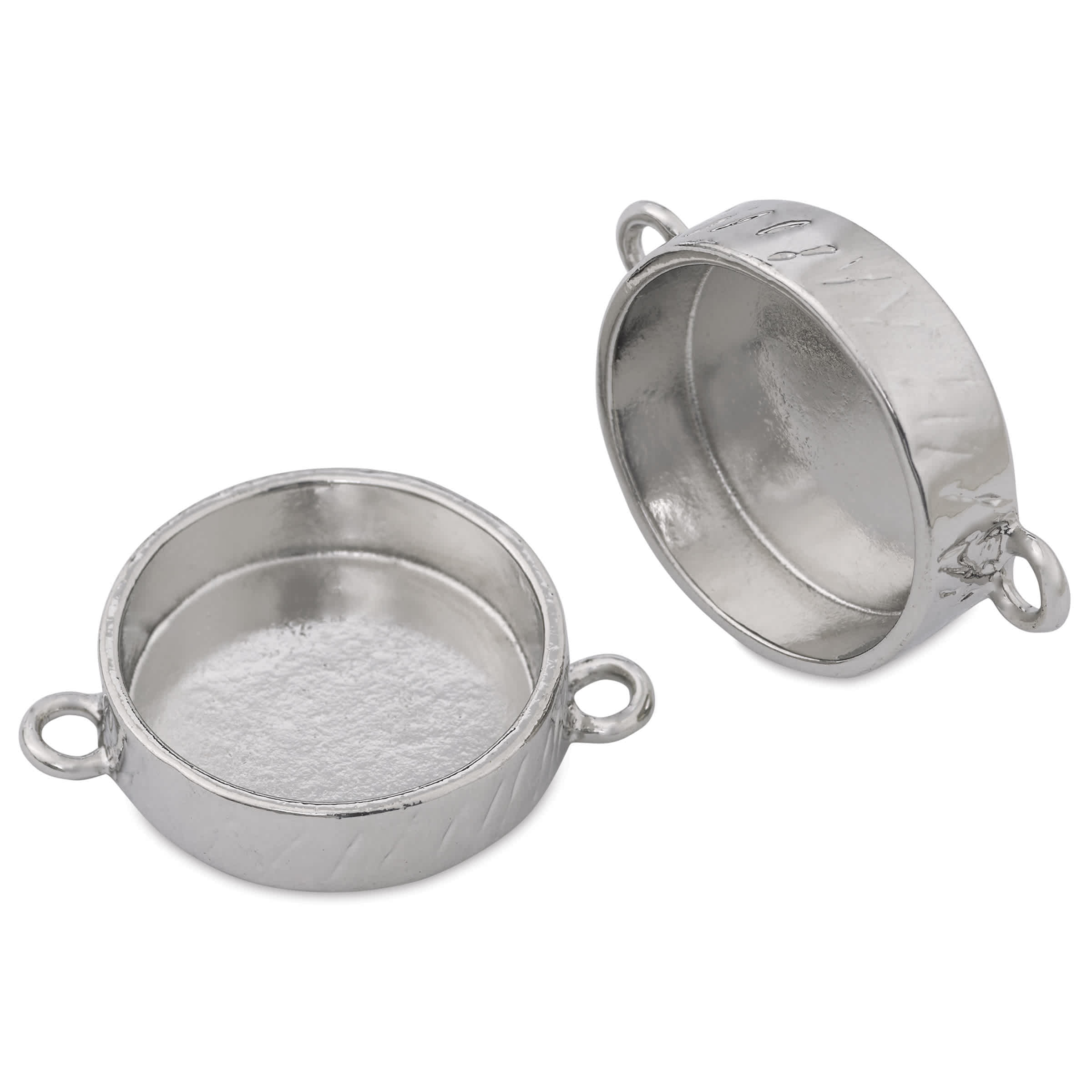 Ranger Ice Industrial Bezel - Circle, Pkg of 2, Sterling Silver, 22 mm Dia.