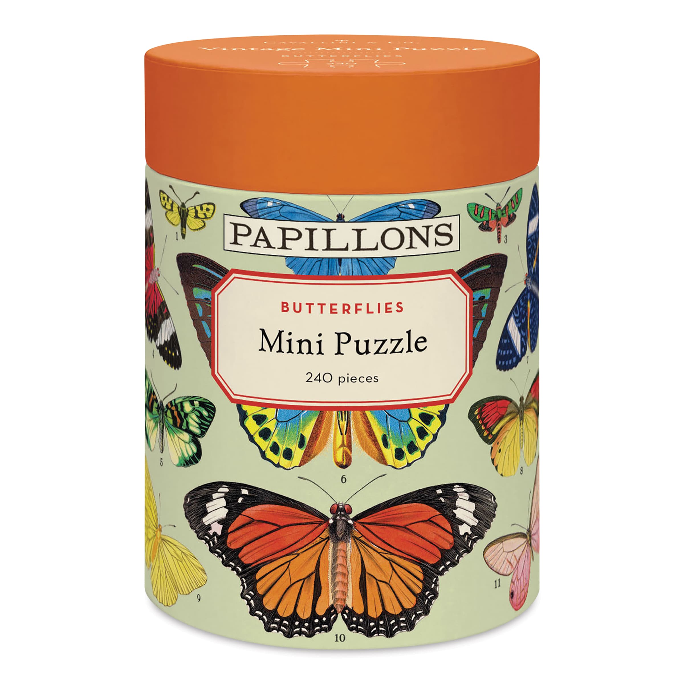 Cavallini Butterflies 240 Piece Mini Puzzle - 10-1/2" x 14"