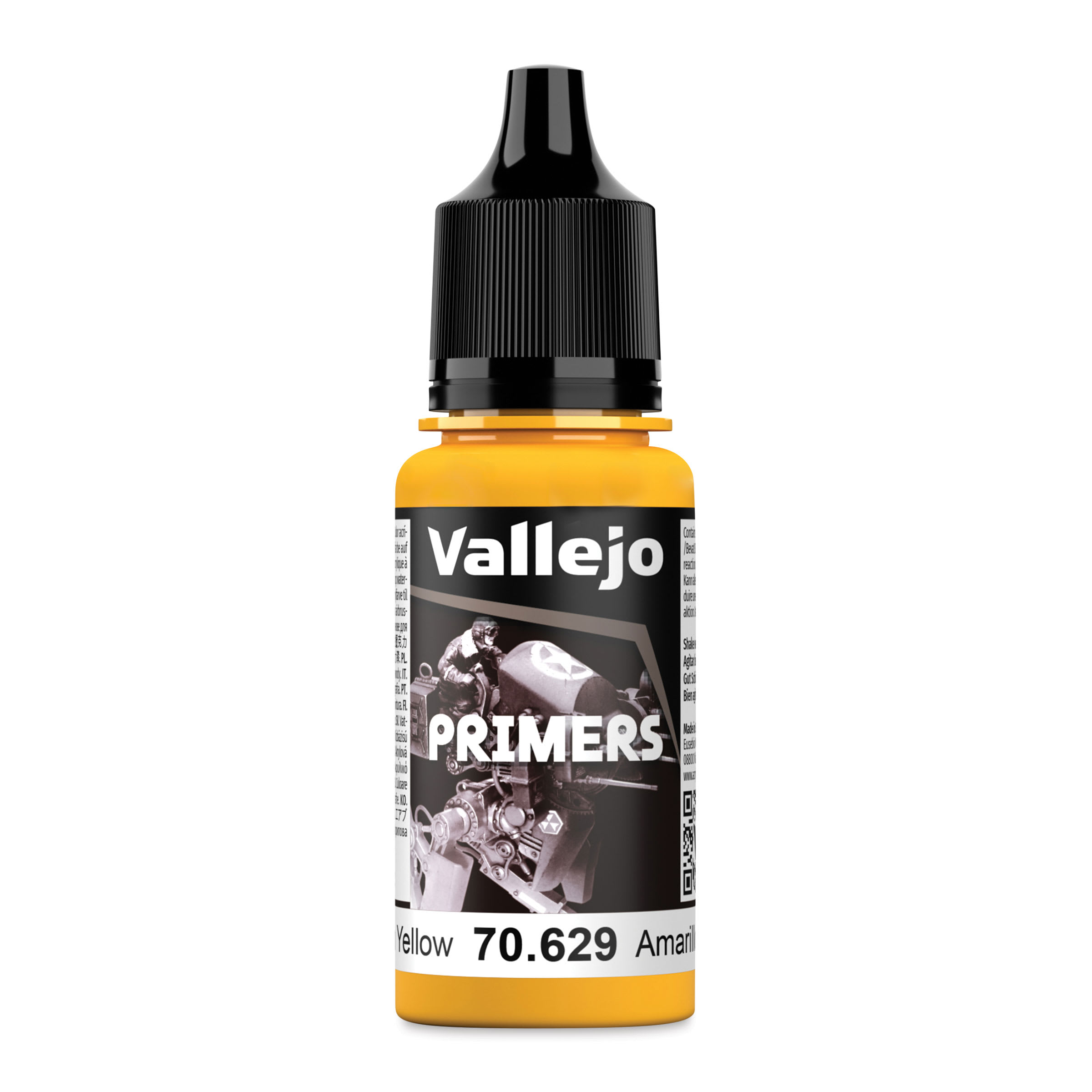 Vallejo Airbrush Primer - Sun Yellow, 18 ml