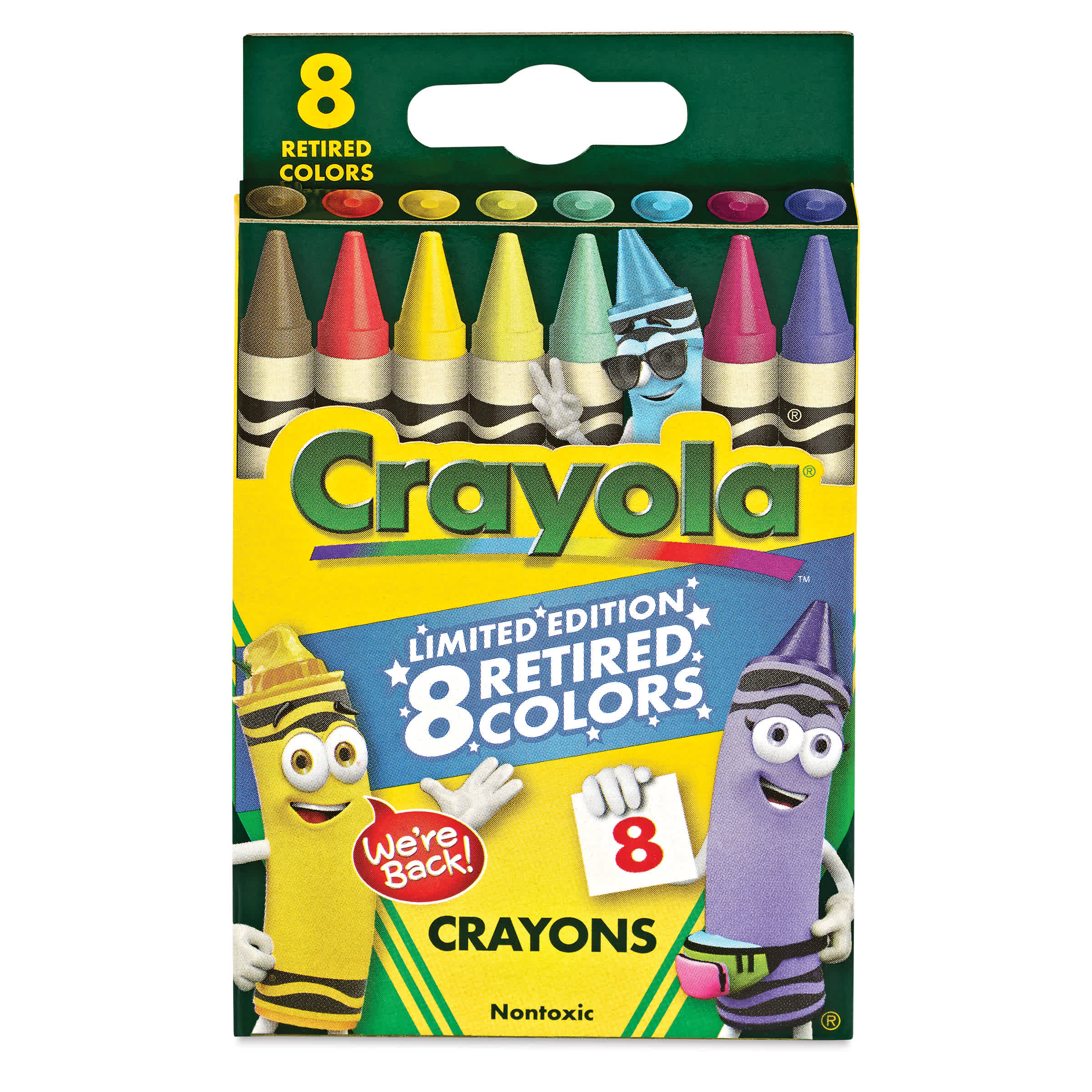 Crayola Limited Edition Retired Color Crayons, Assorted Colors, 8/Pack (52-3019), Orange | Quill