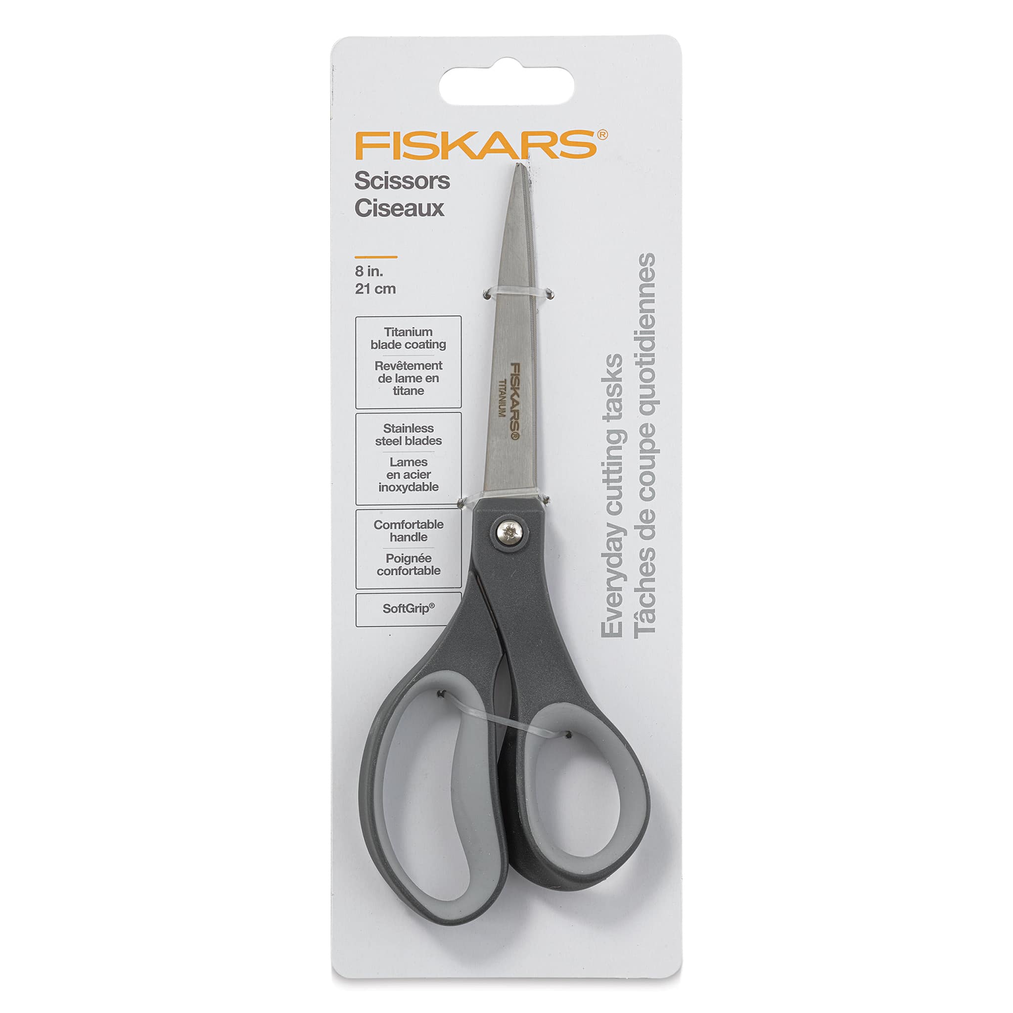 Fiskars Everyday SoftGrip Titanium Scissors - 8"