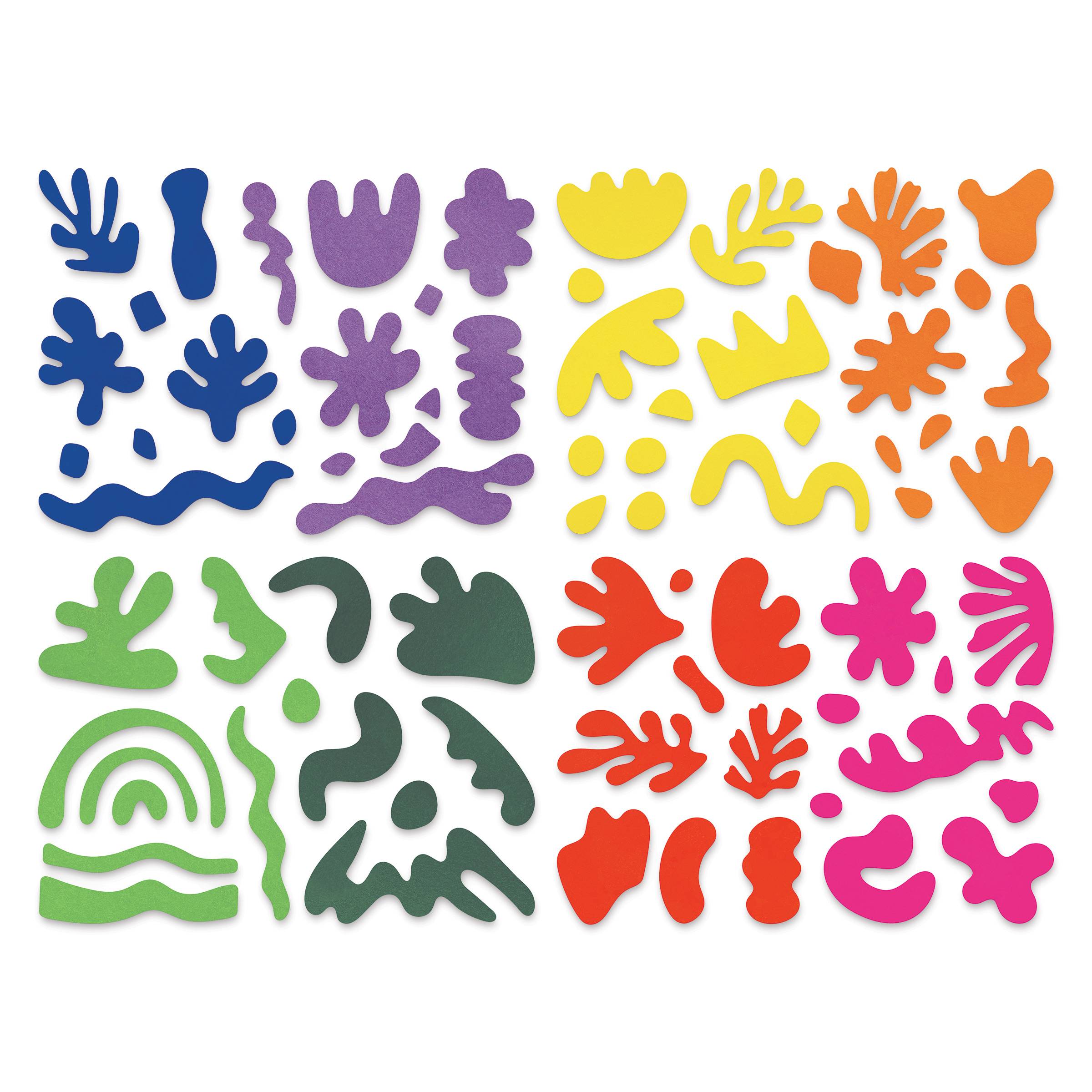 Roylco Matisse Collage Shapes, Multicolored, 148 Sheets/Pack (R-15652) | Quill