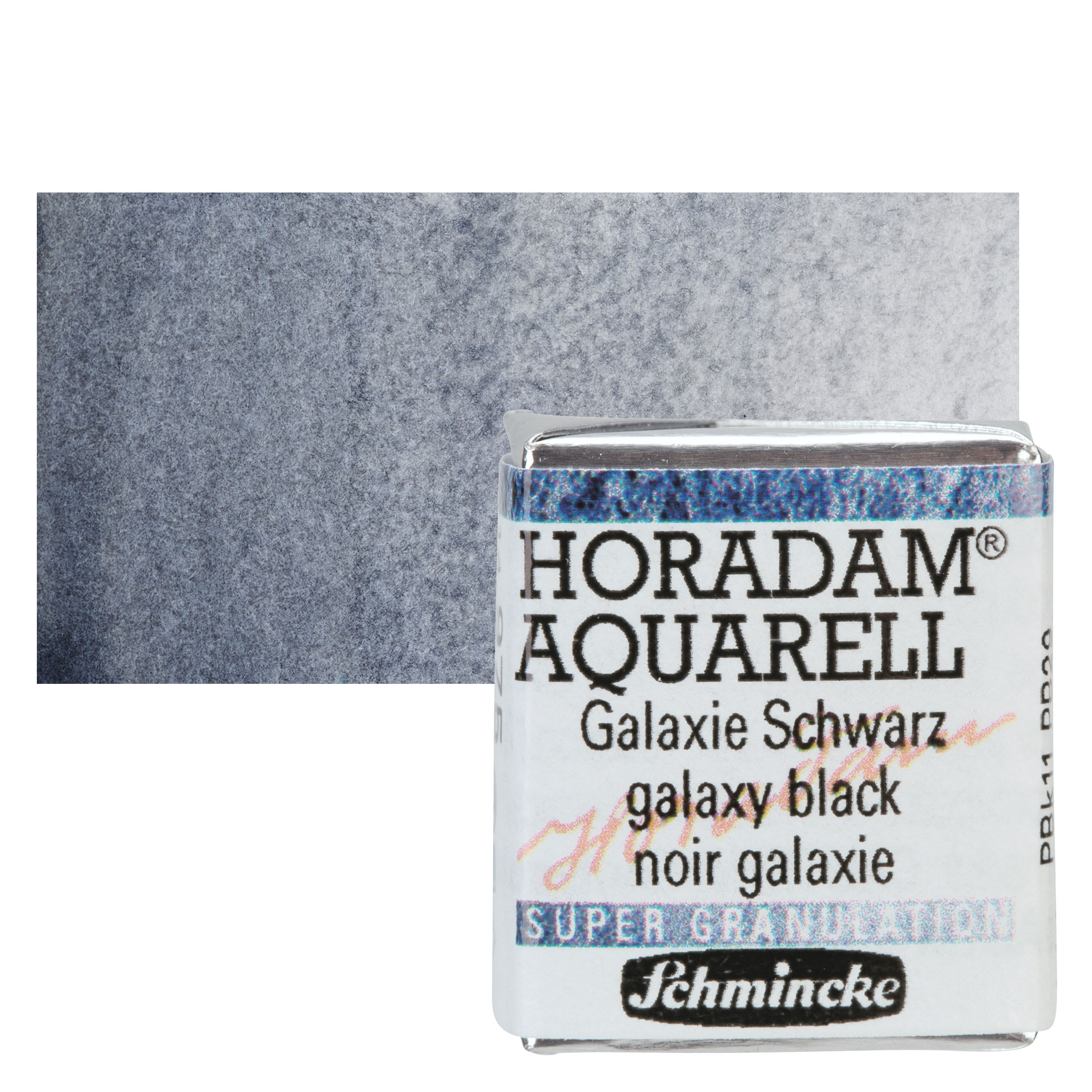 Schmincke Horadam Aquarell Artist Watercolor - Galaxy Black, Supergranulation, Half Pan