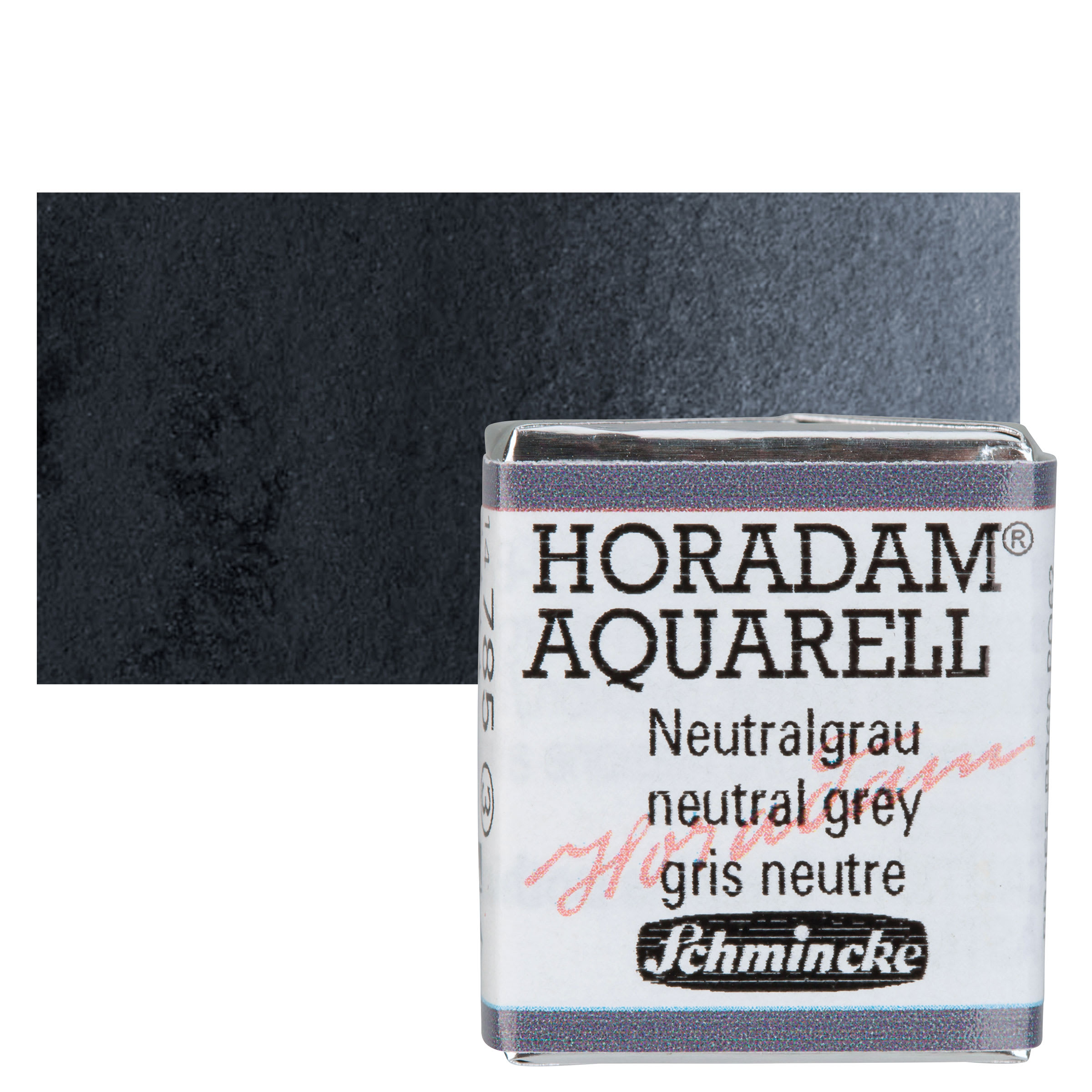 Schmincke Horadam Aquarell Watercolor - Neutral Grey, Half Pan