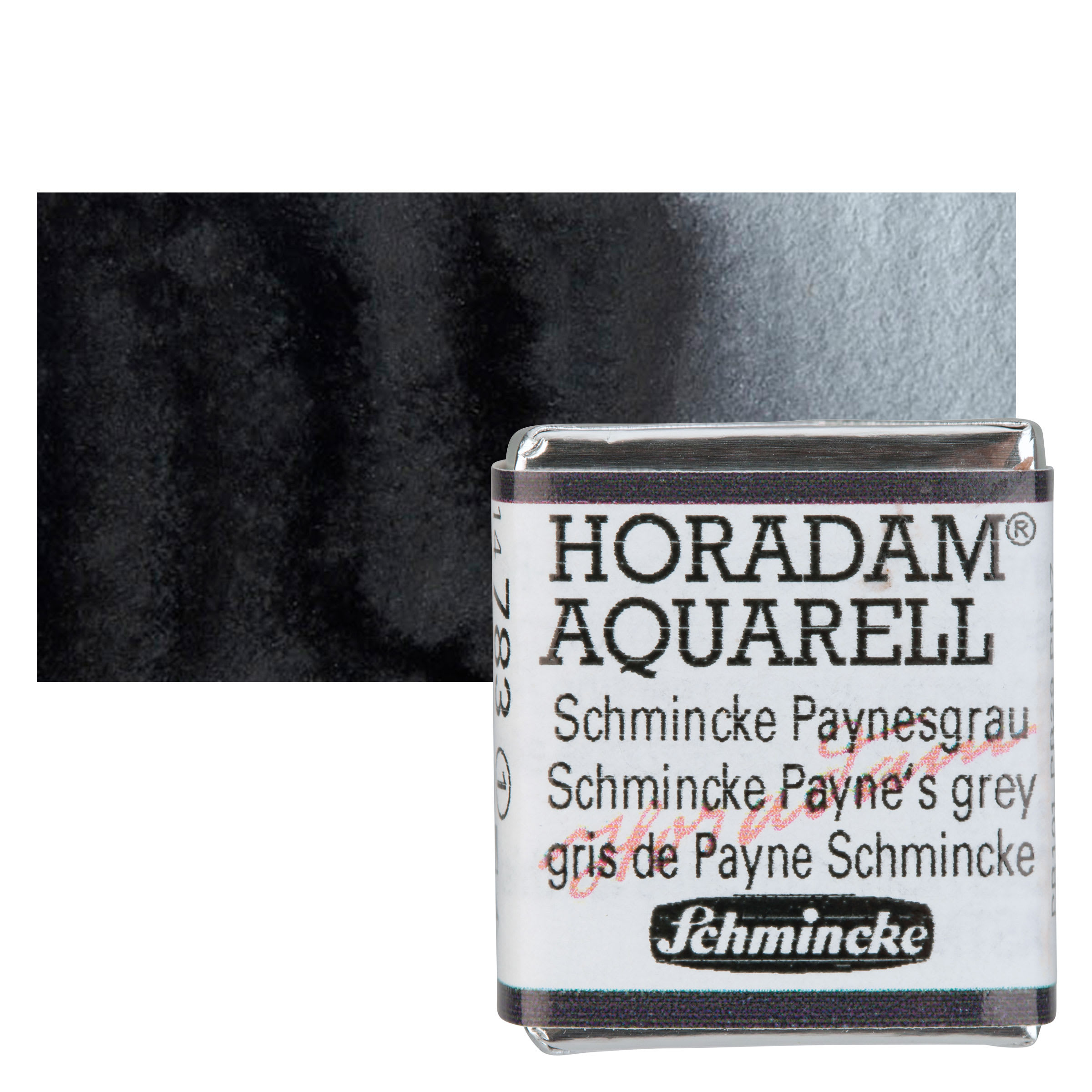 Schmincke Horadam Aquarell Artist Watercolor - Schmincke Payne's Grey, Half Pan