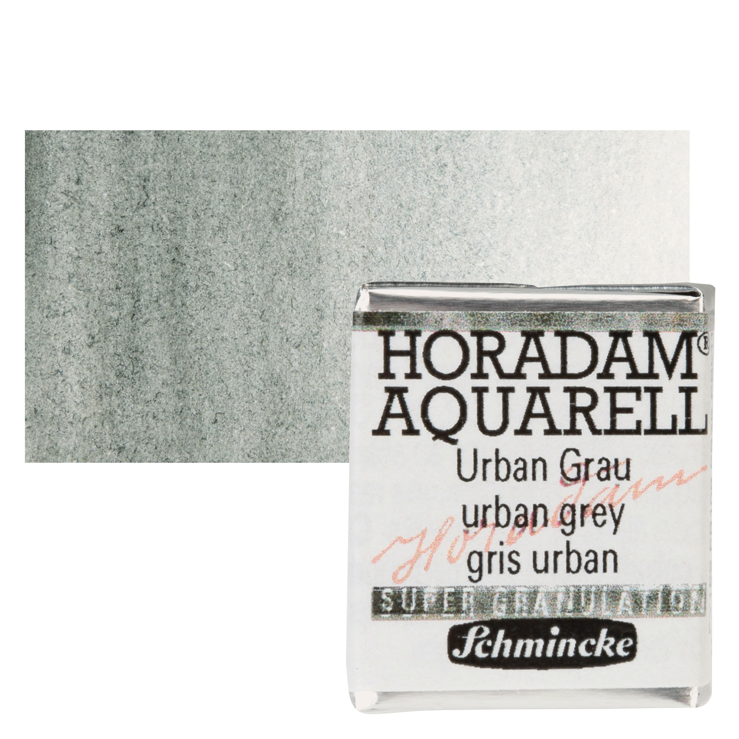 Schmincke Horadam Aquarell Watercolor - Urban Grey, Supergranulation, Half Pan