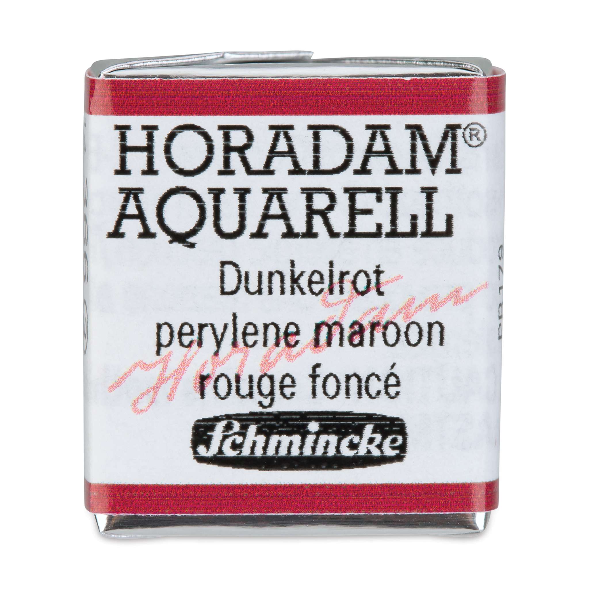 Schmincke Horadam Aquarell Watercolor - Perylene Maroon, Half Pan