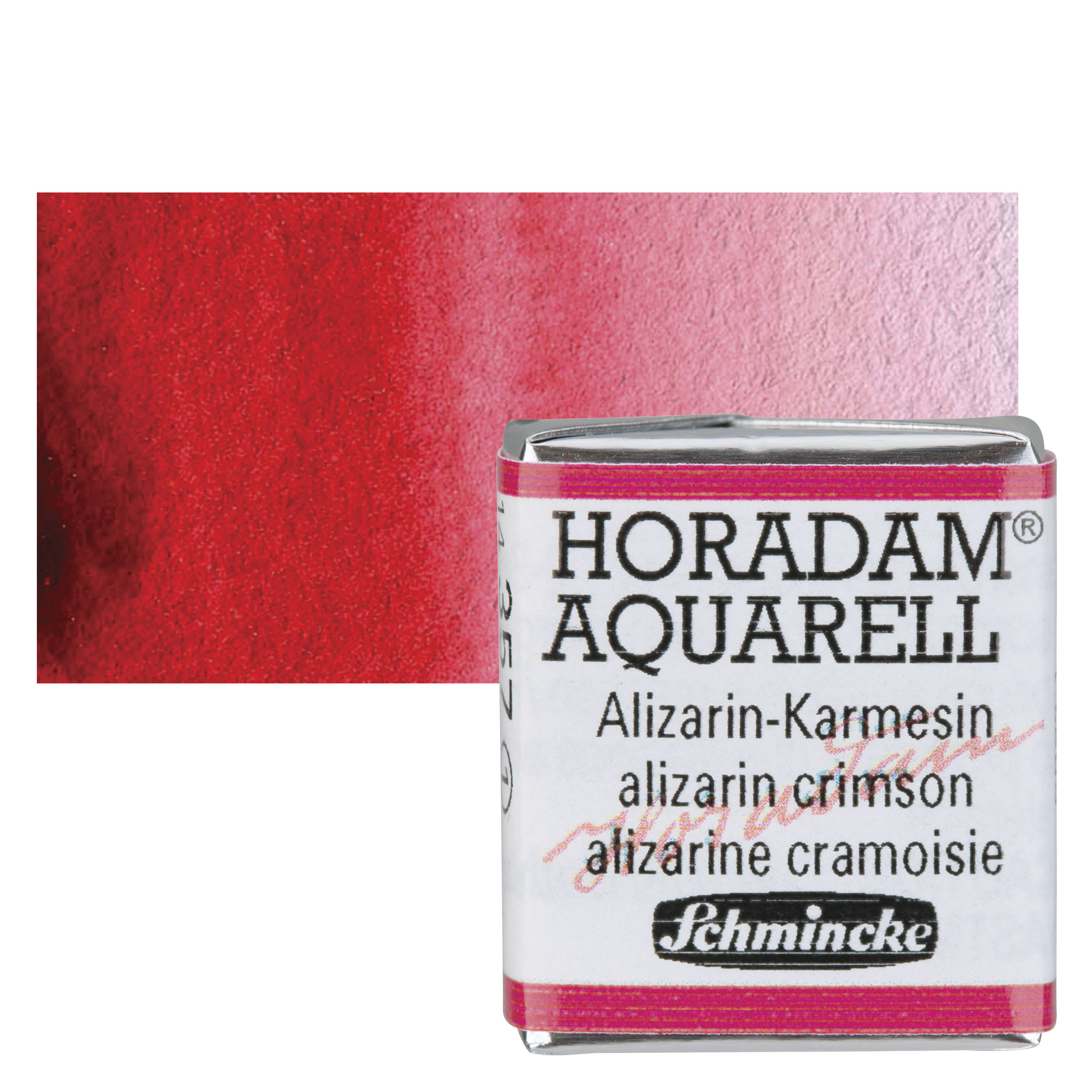 Schmincke Horadam Aquarell Watercolor - Alizarin Crimson, Half Pan