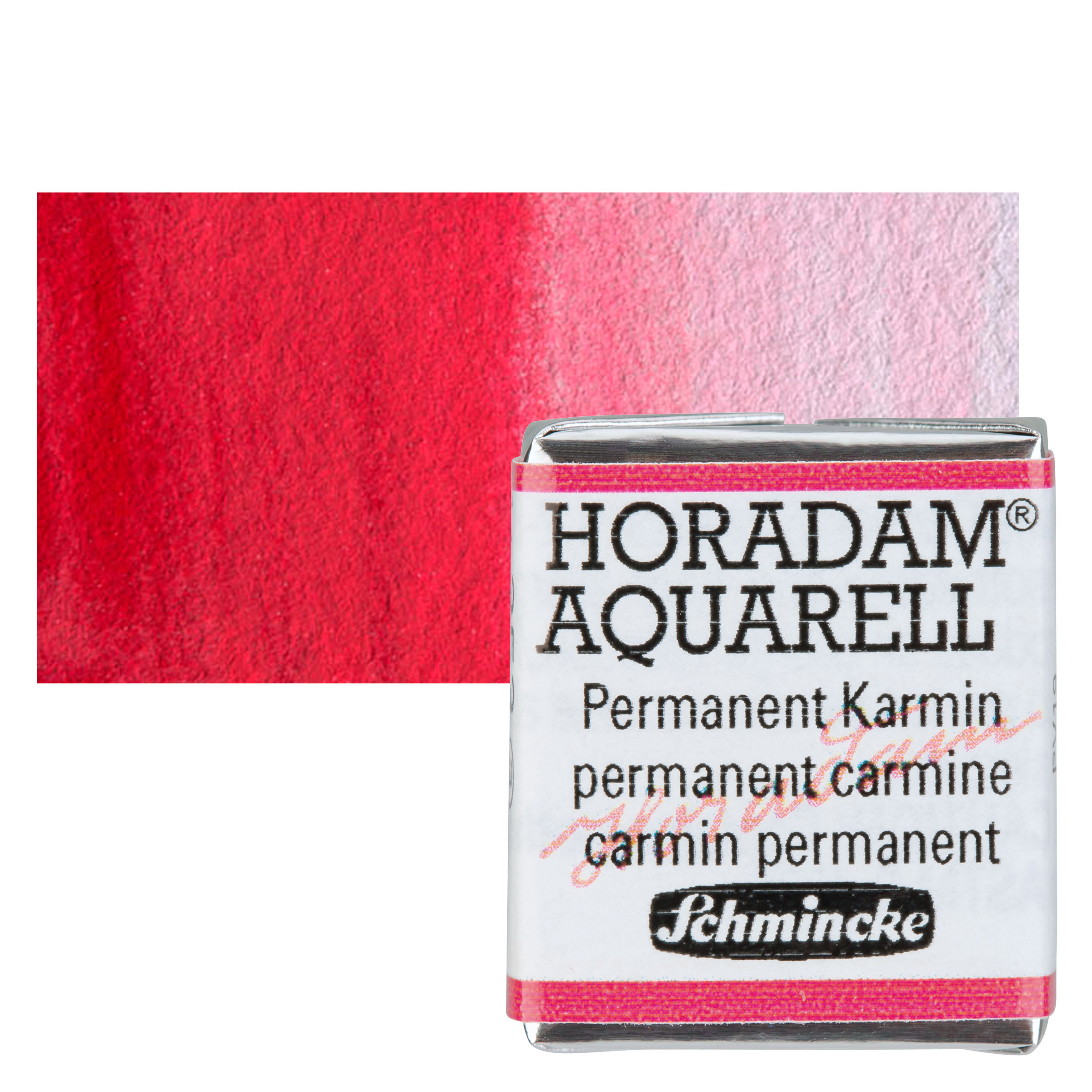 Schmincke Horadam Aquarell Watercolor - Permanent Carmine, Half Pan