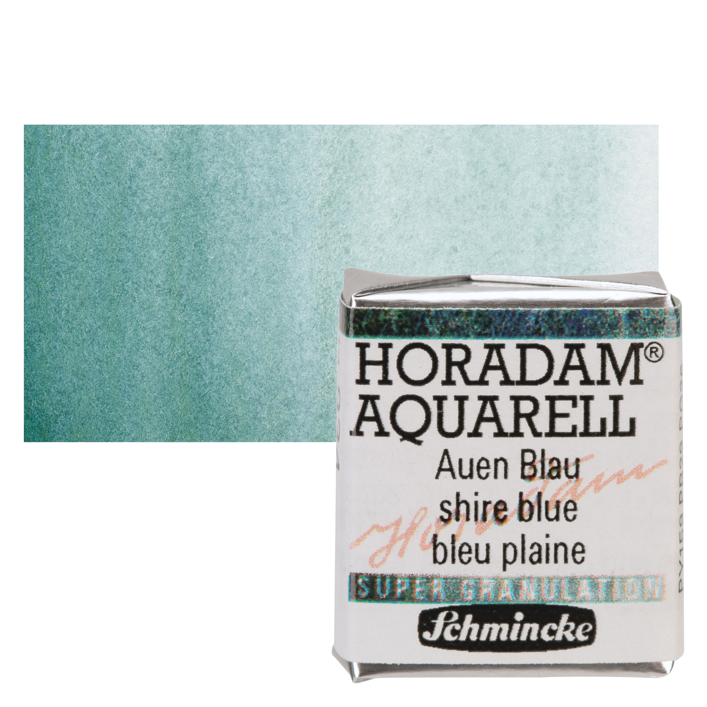 Schmincke Horadam Aquarell Artist Watercolor - Shire Blue, Supergranulation, Half Pan
