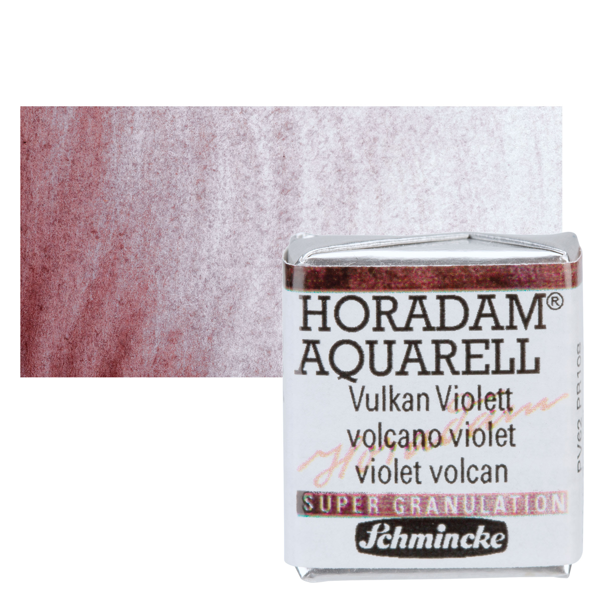 Schmincke Horadam Aquarell Artist Watercolor - Volcano Violet, Supergranulation, Half Pan