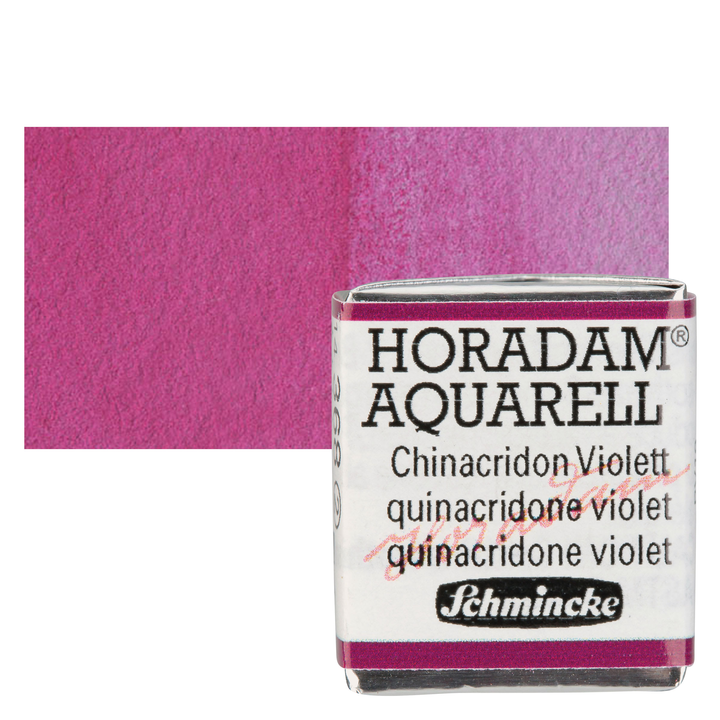 Schmincke Horadam Aquarell Watercolor - Quinacridone Violet, Half Pan