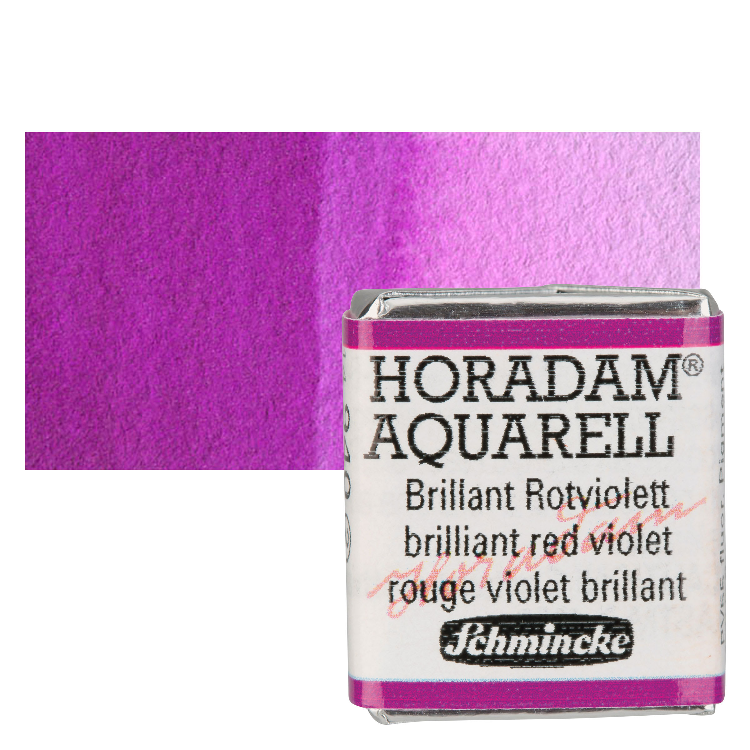Schmincke Horadam Aquarell Watercolor - Brilliant Red Violet, Half Pan