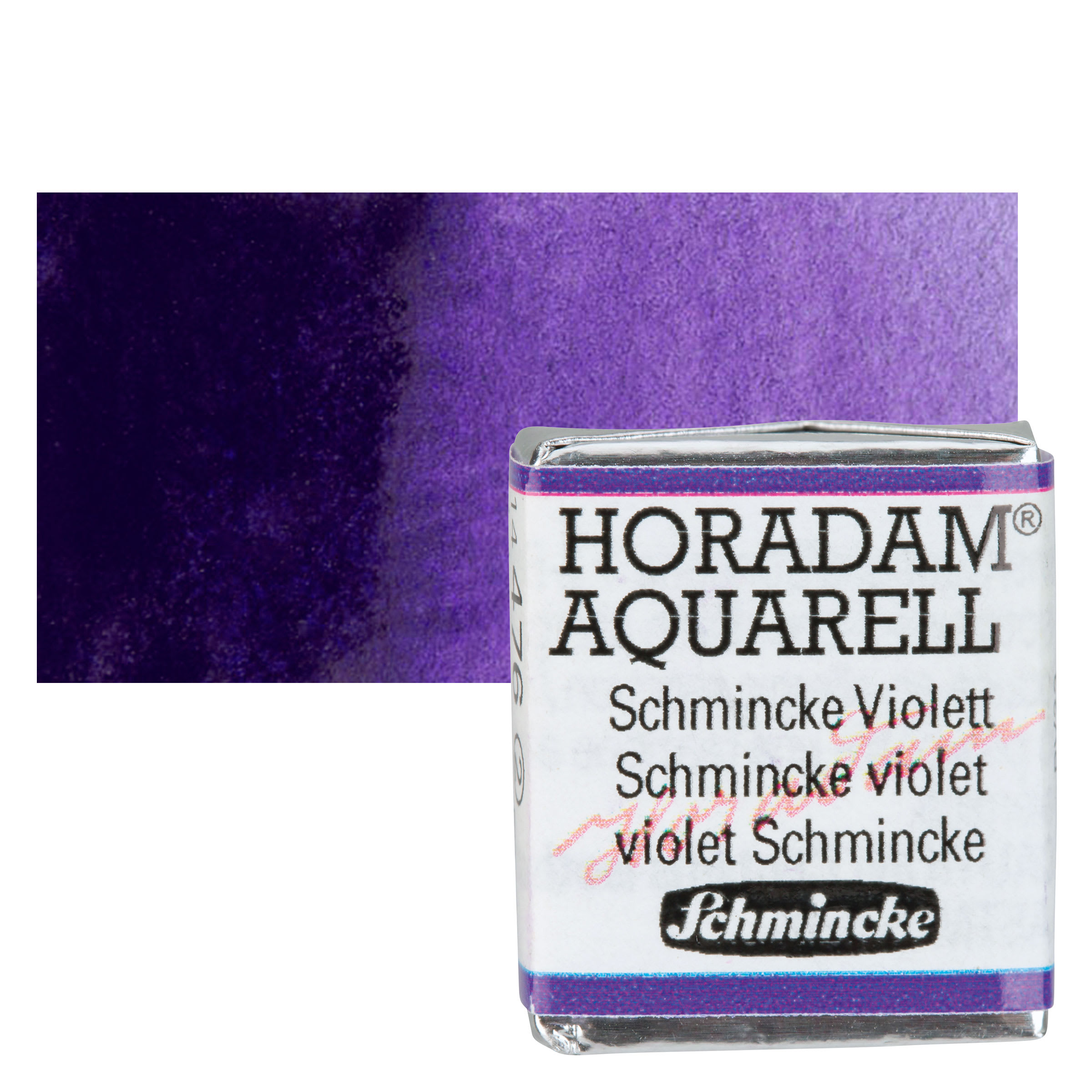 Schmincke Horadam Aquarell Artist Watercolor - Schmincke Violet, Half Pan