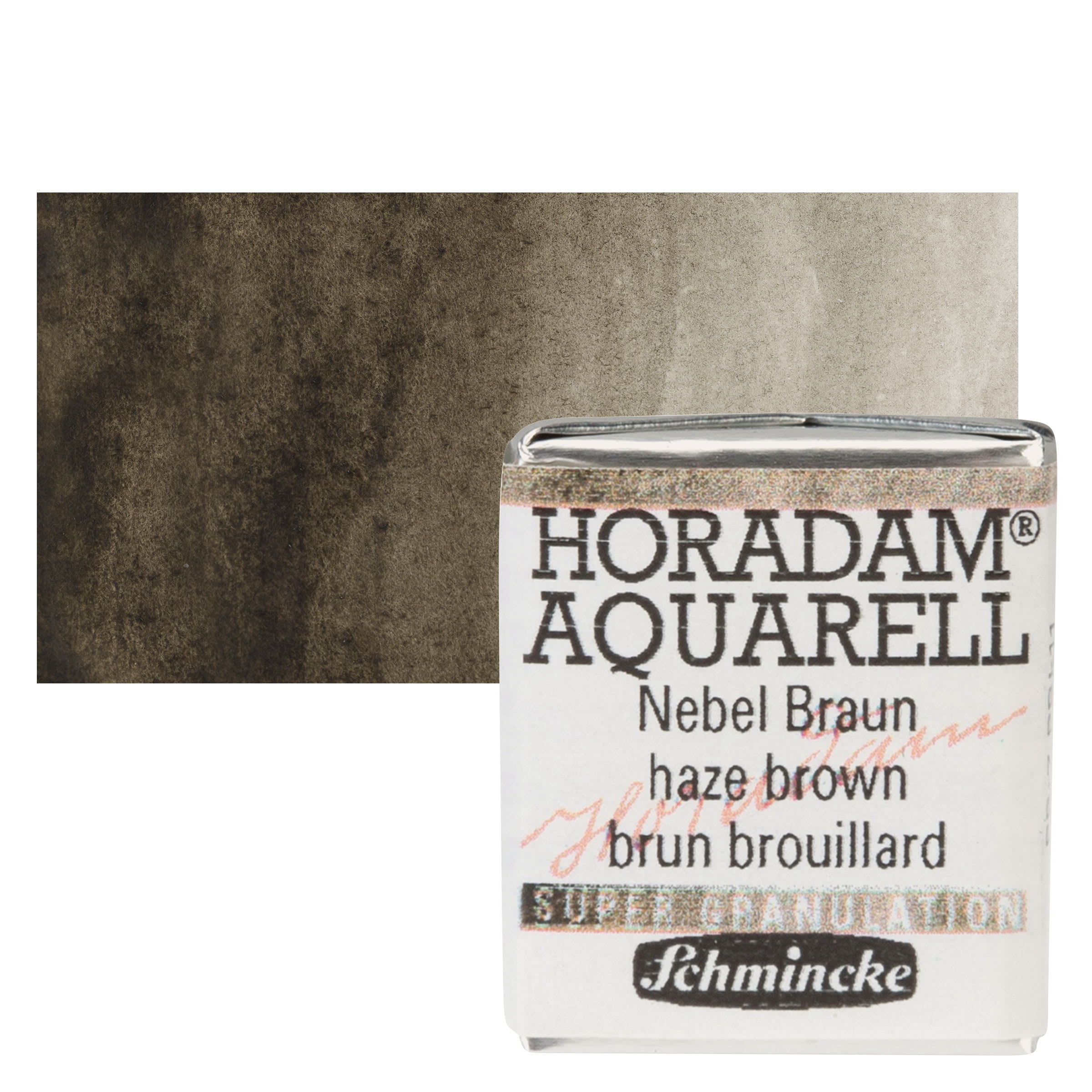 Schmincke Horadam Aquarell Watercolor - Haze Brown, Half Pan