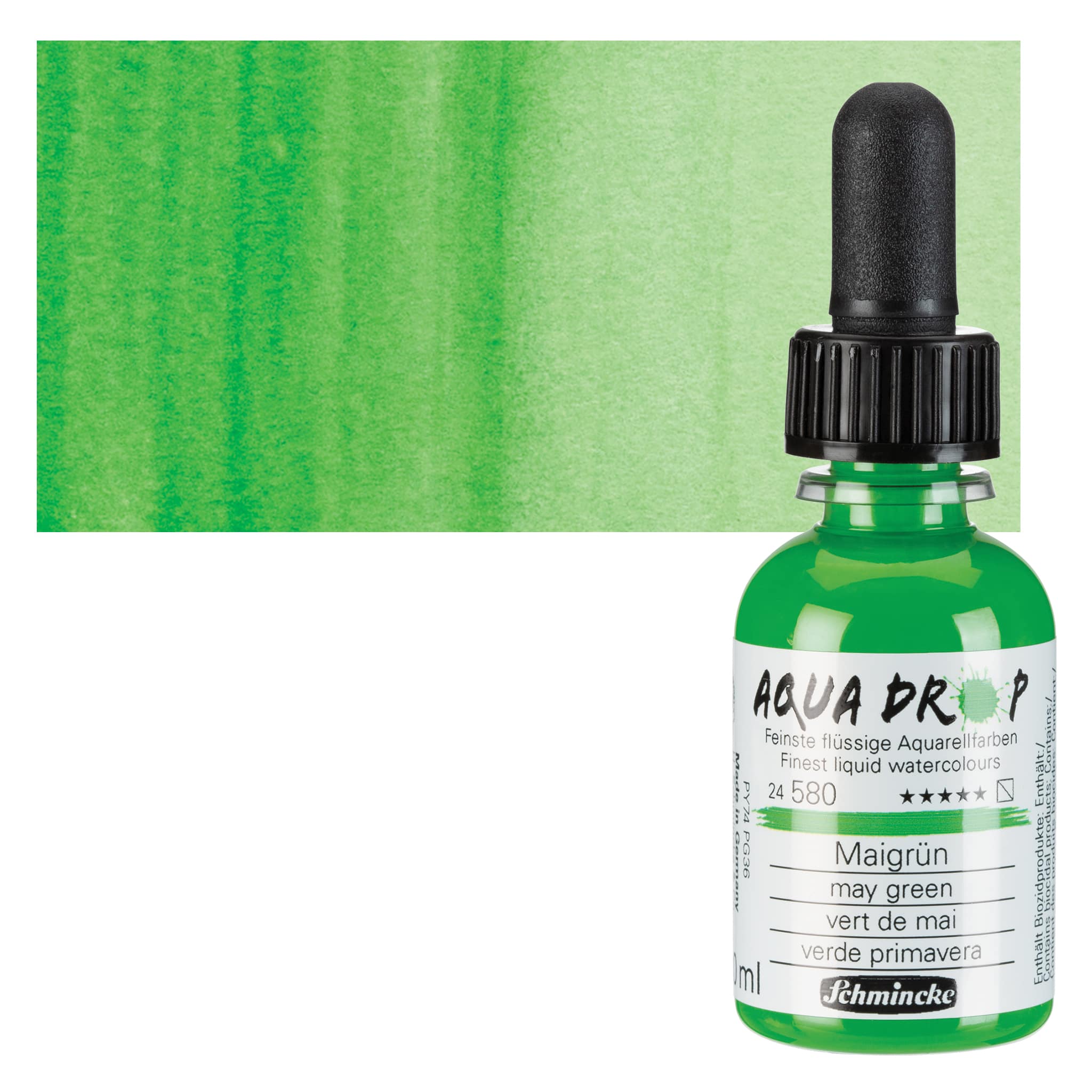 Schmincke Aqua Drop Watercolor - May Green, 30 ml
