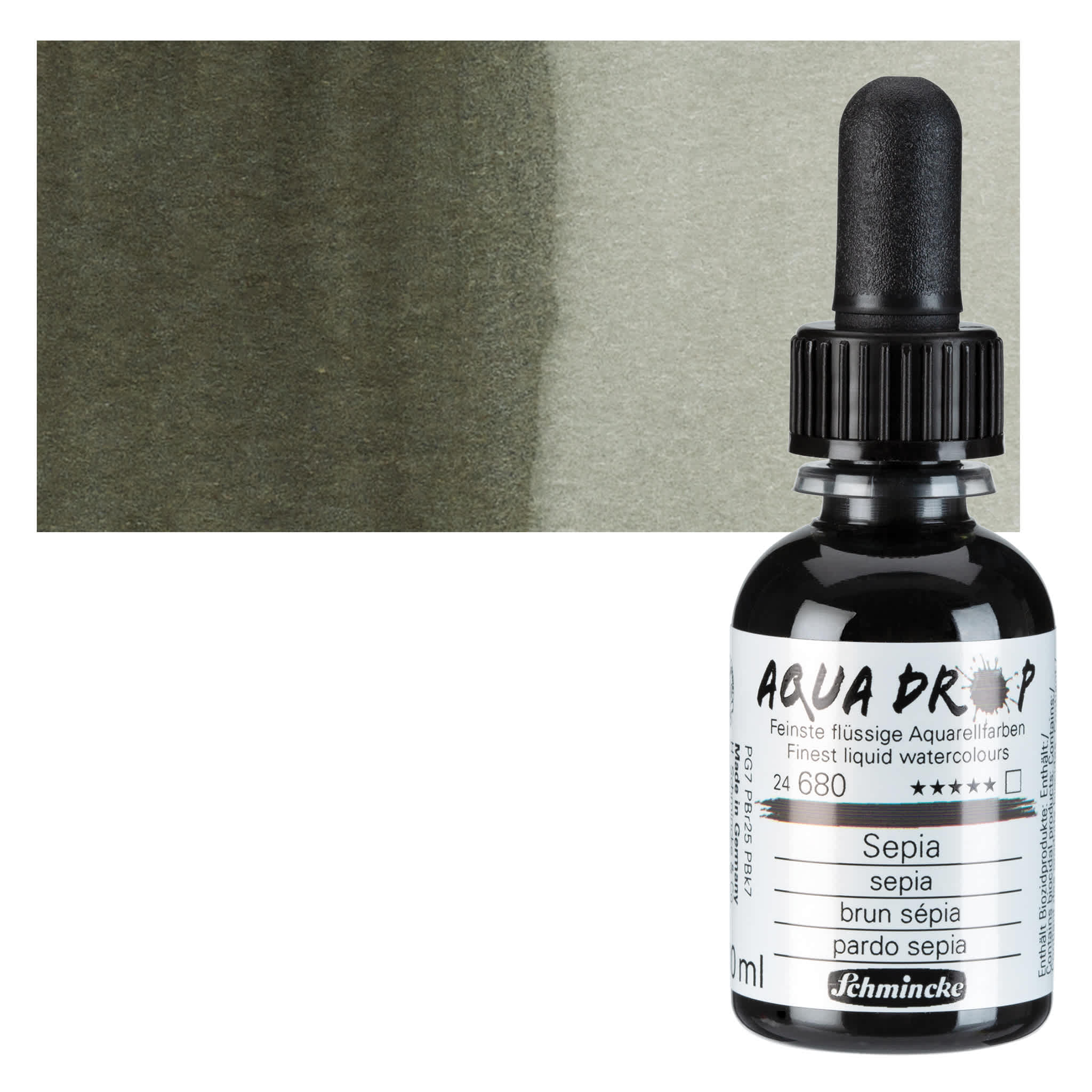 Schmincke Aqua Drop Watercolor - Sepia, 30 ml