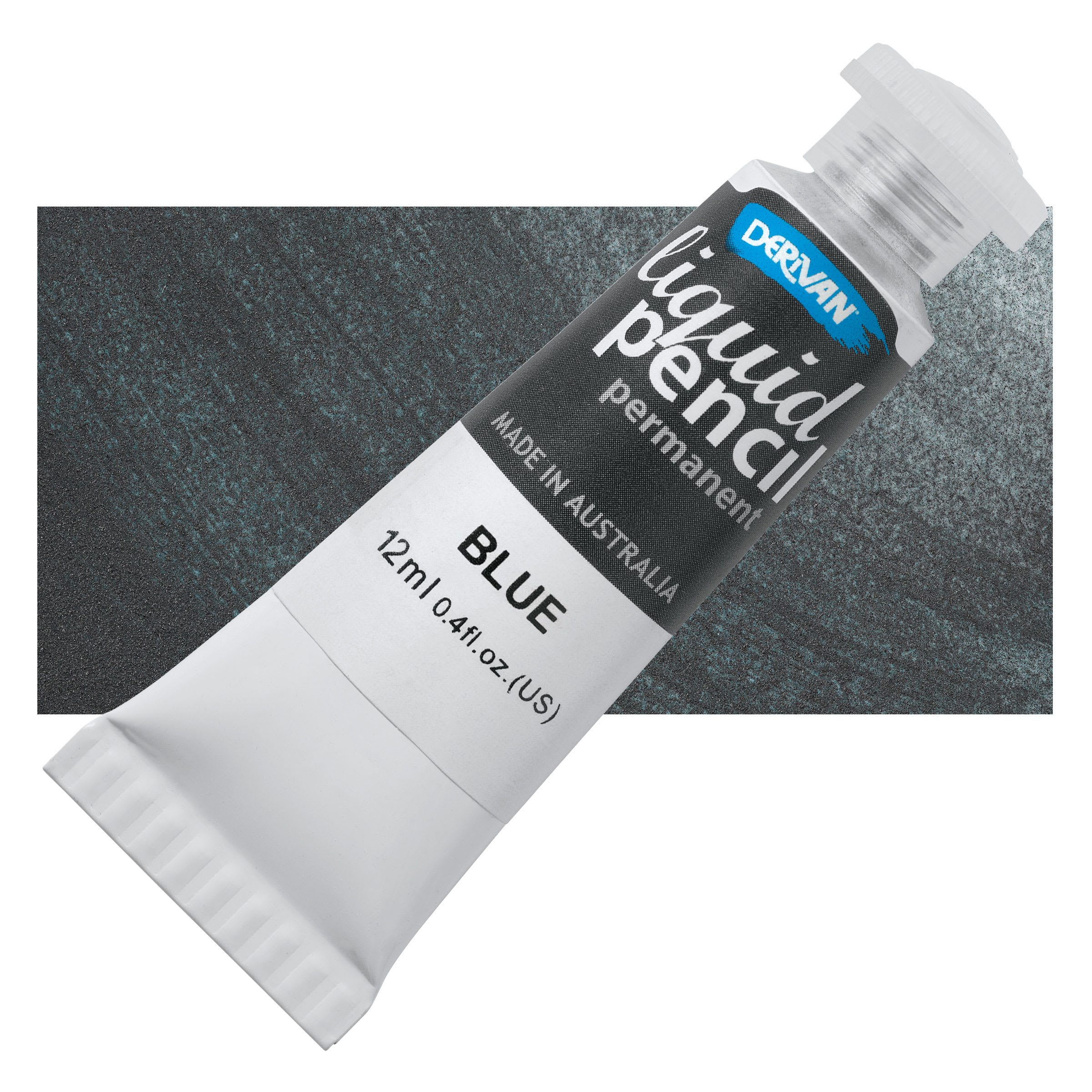 Derivan Permanent Liquid Pencil Tube - Blue, 12 ml