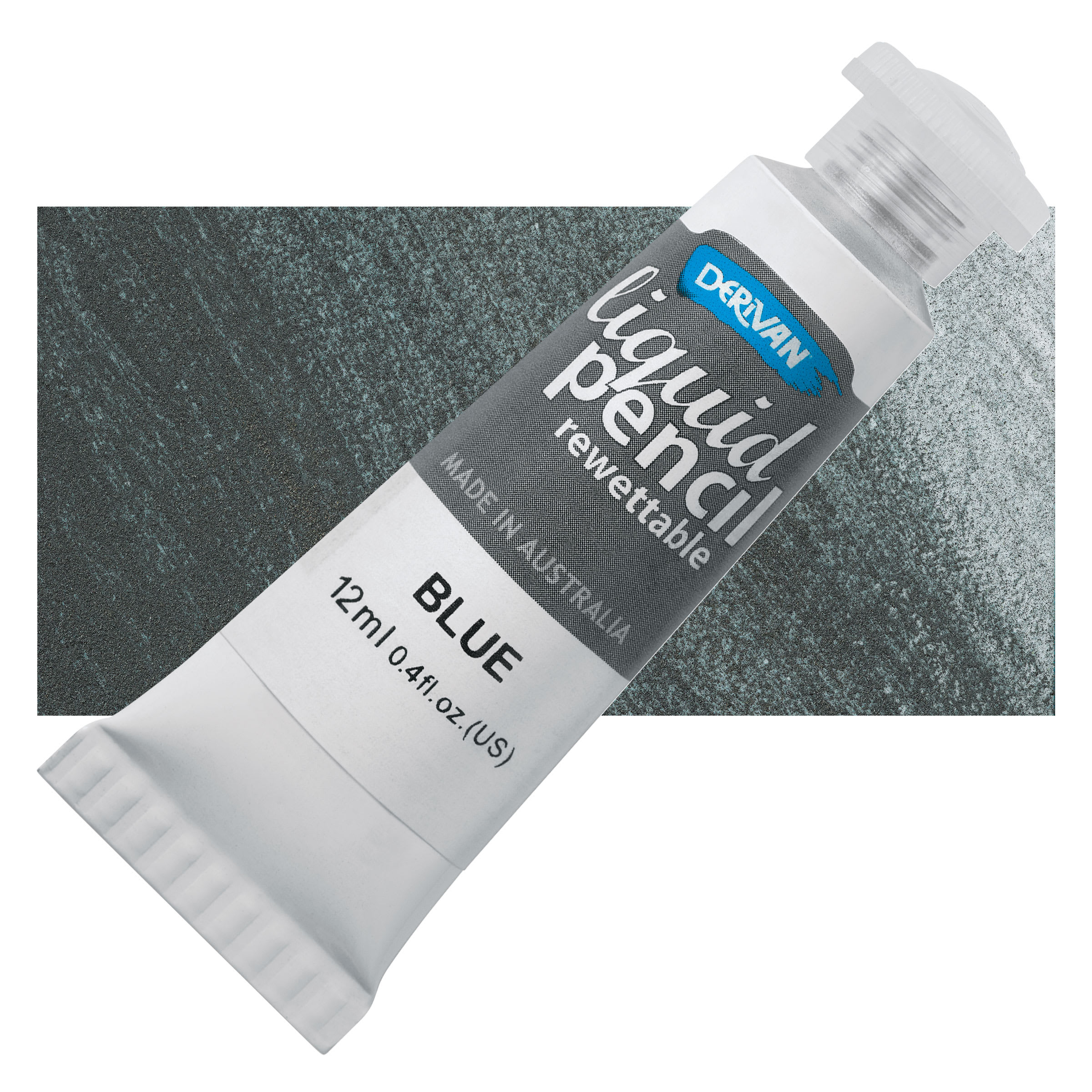 Derivan Rewettable Liquid Pencil Tube - Blue, 12 ml