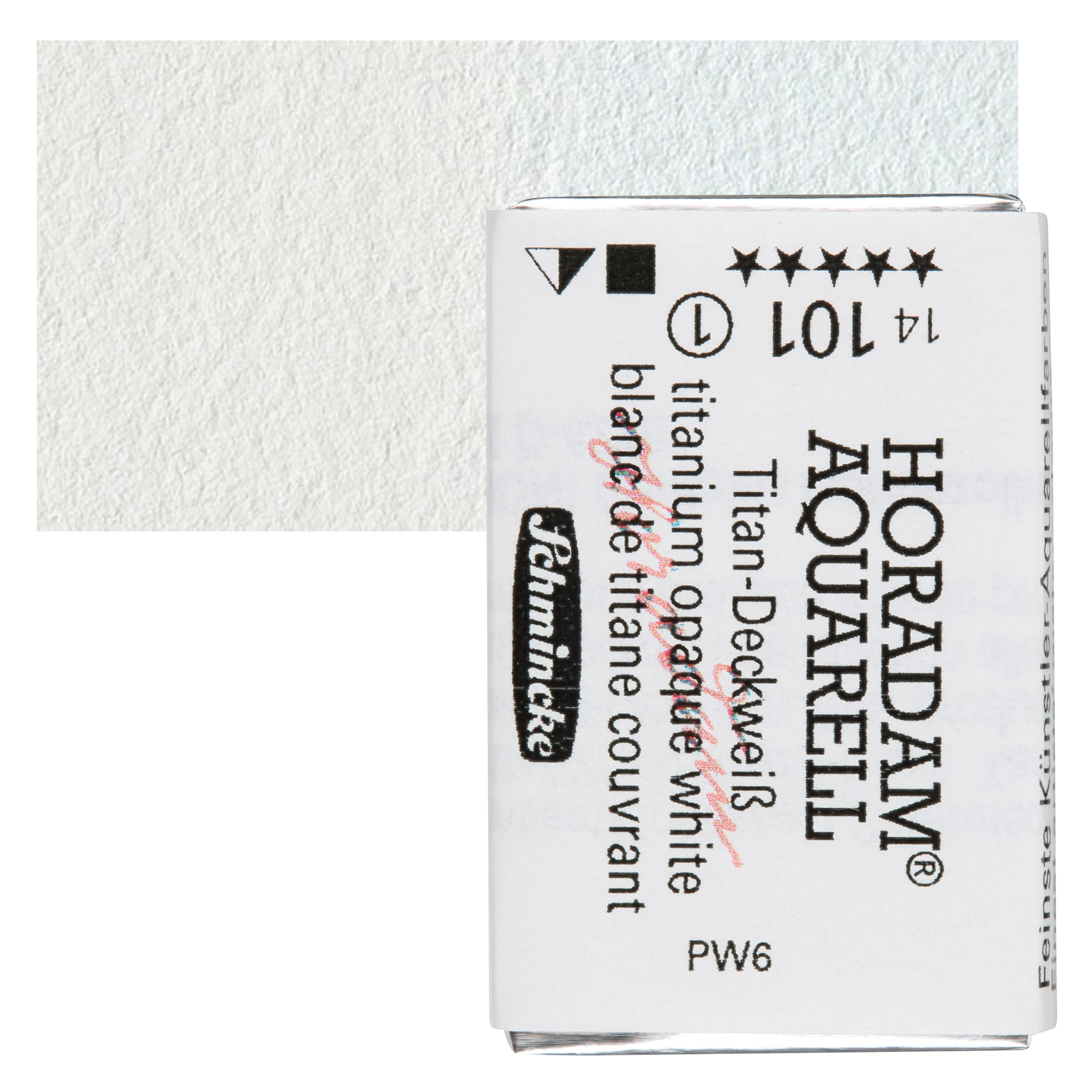 Schmincke Horadam Aquarell Watercolor - Titanium Opaque White, Full Pan