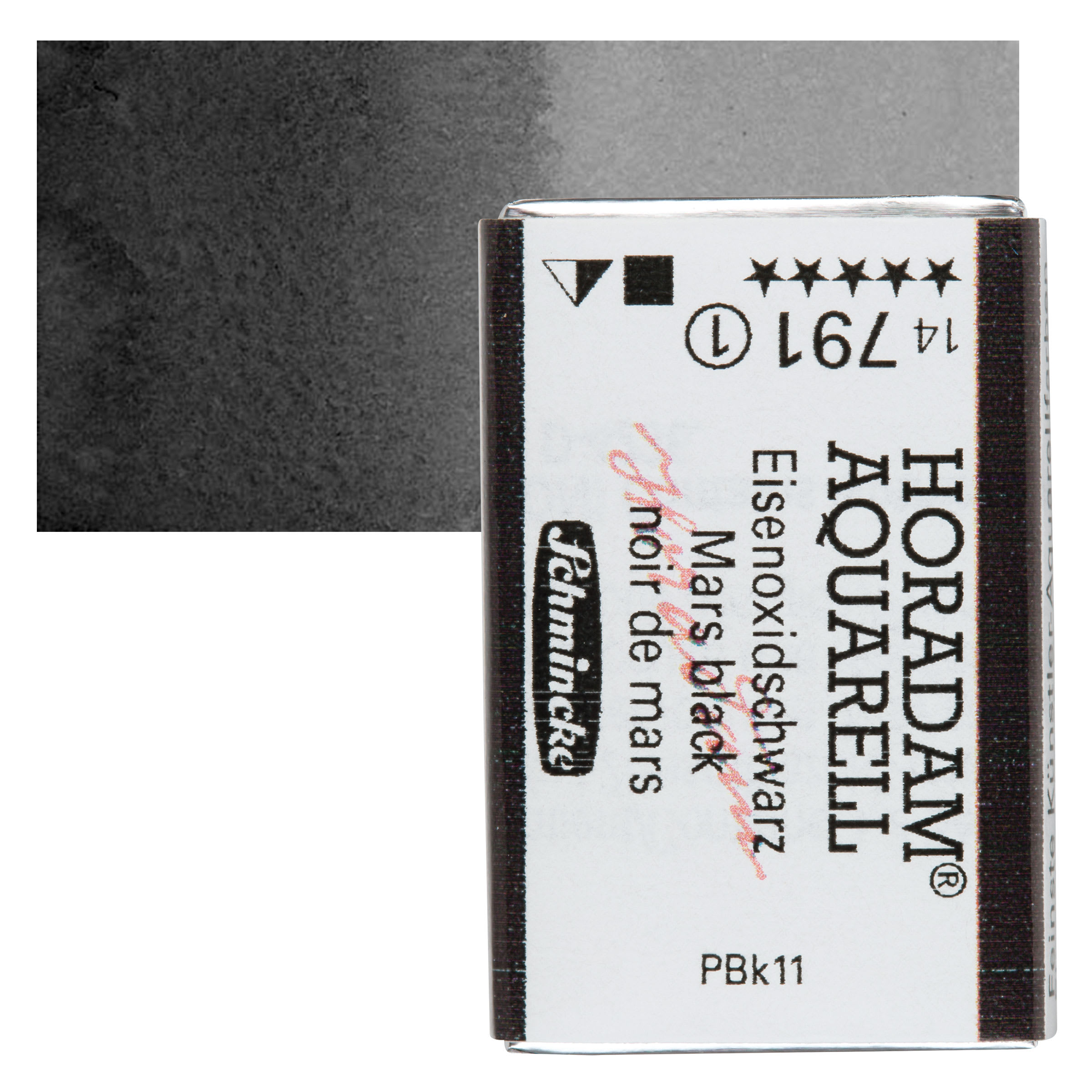 Schmincke Horadam Aquarell Watercolor - Mars Black, Full Pan