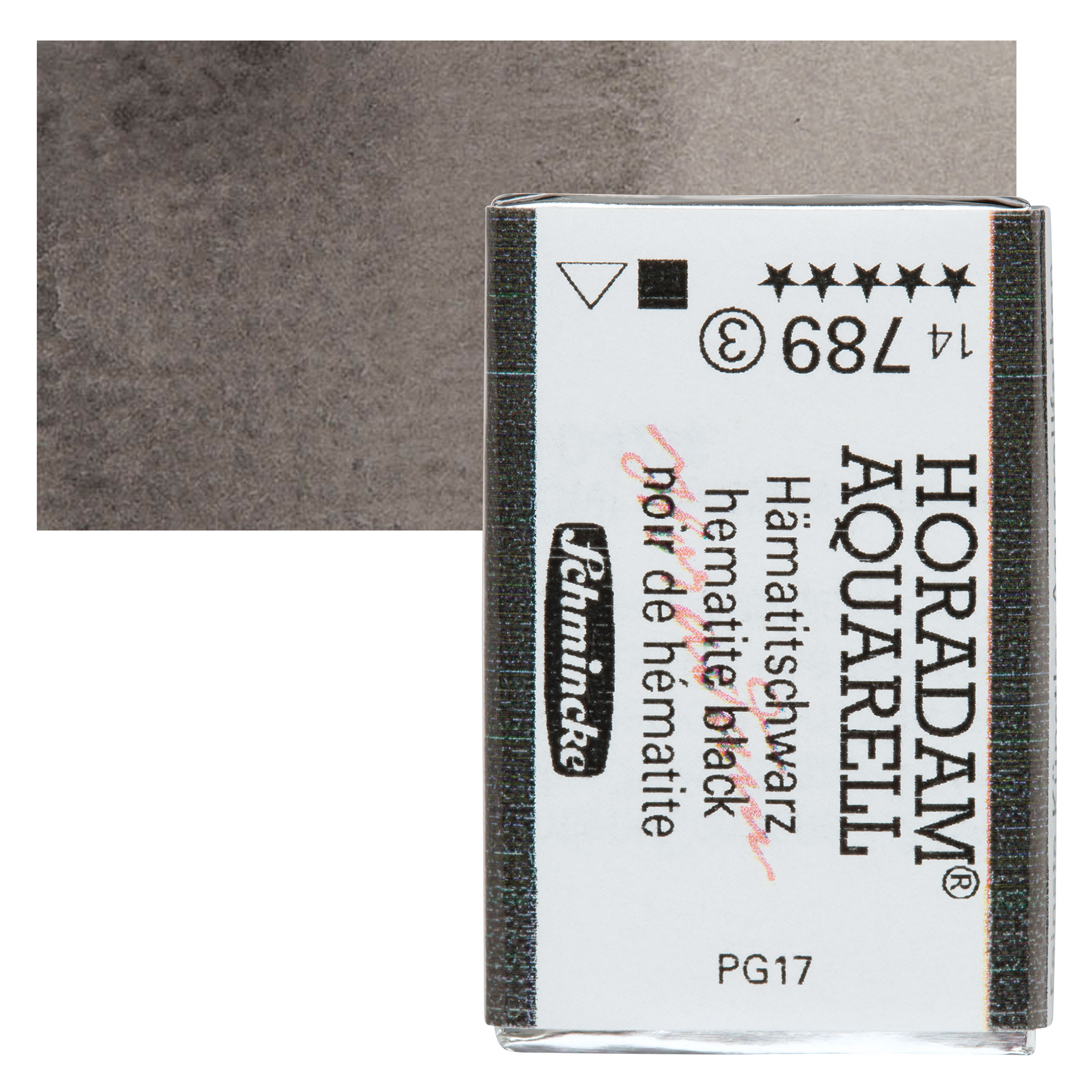 Schmincke Horadam Aquarell Watercolor - Hematite Black, Full Pan
