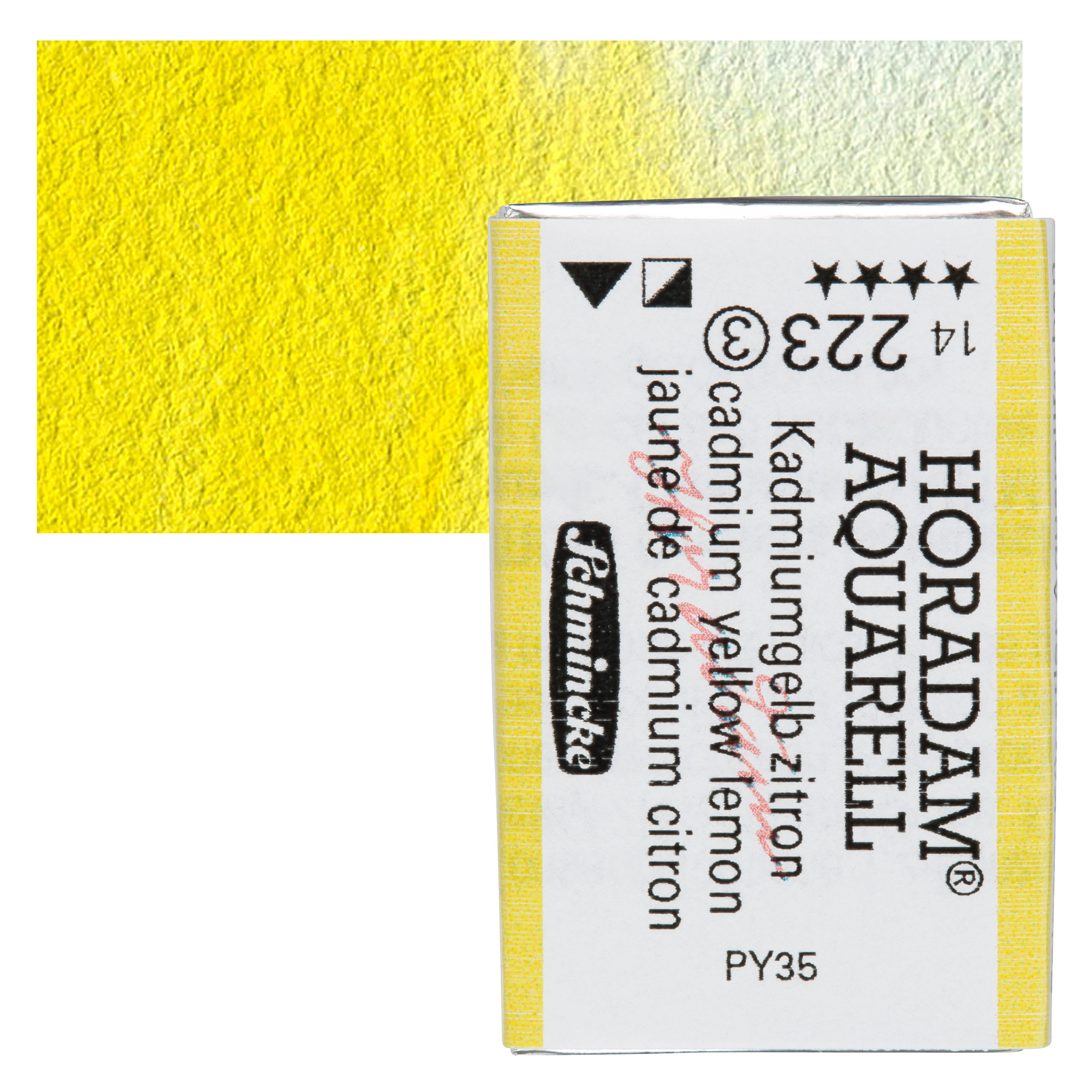 Schmincke Horadam Aquarell Watercolor - Cadmium Yellow Lemon, Full Pan