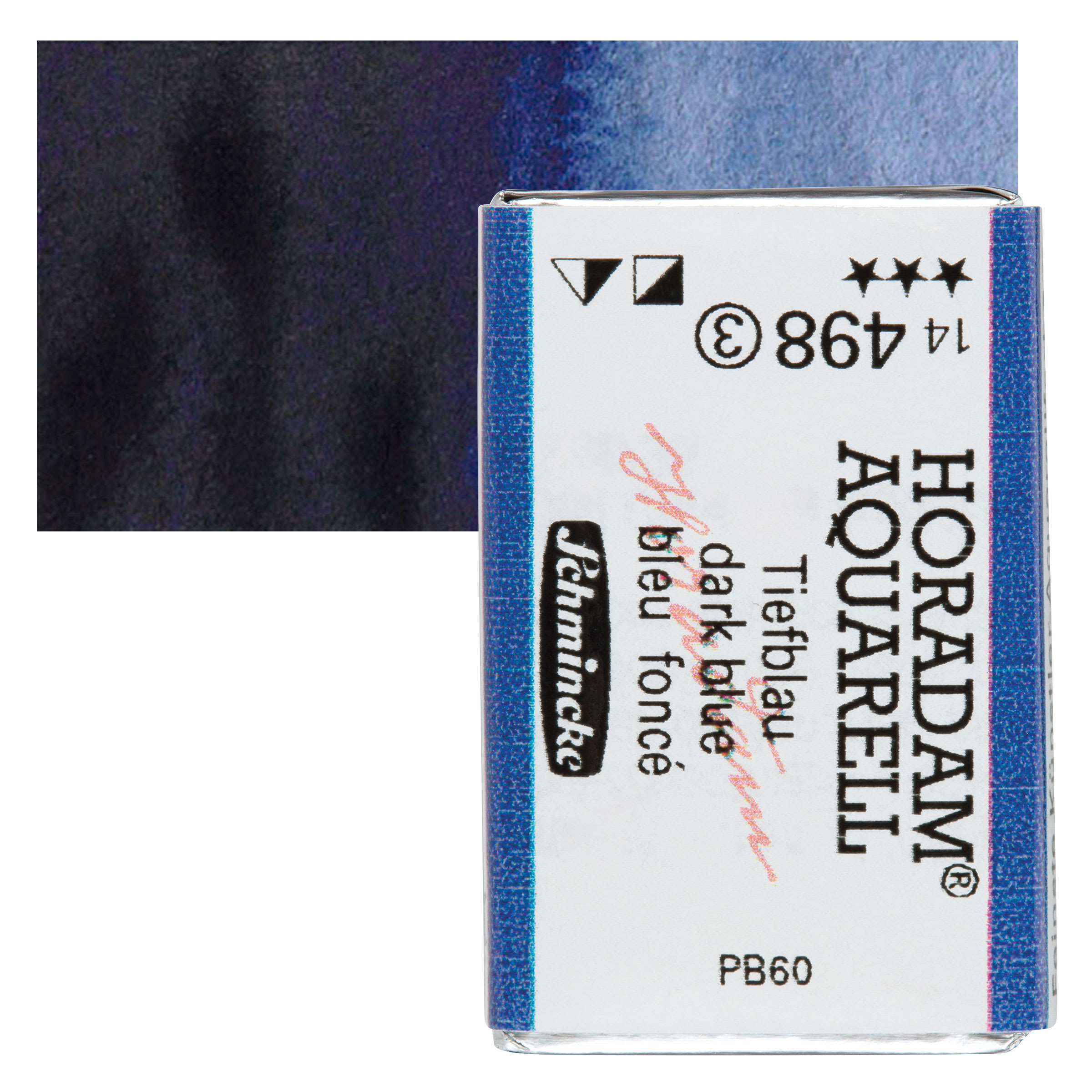 Schmincke Horadam Aquarell Watercolor - Dark Blue, Full Pan