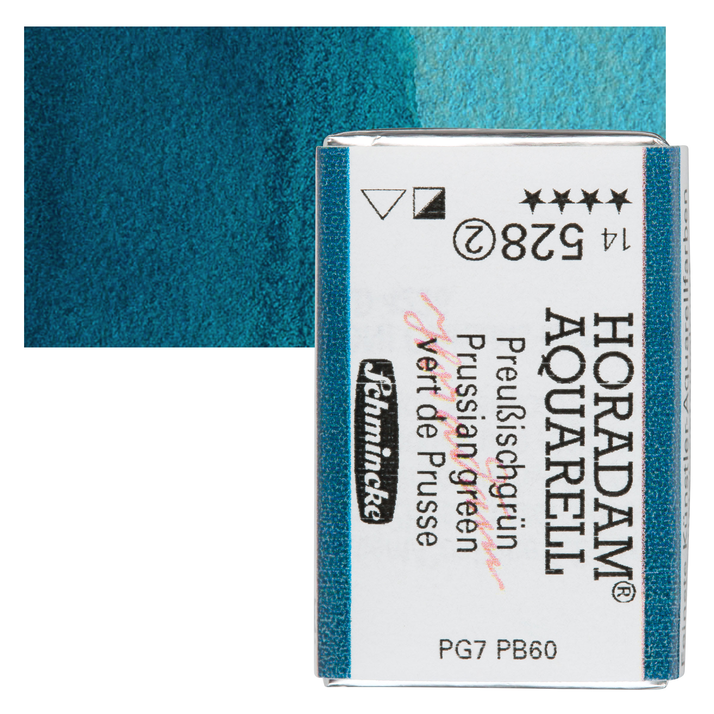 Schmincke Horadam Aquarell Watercolor - Prussian Green, Full Pan