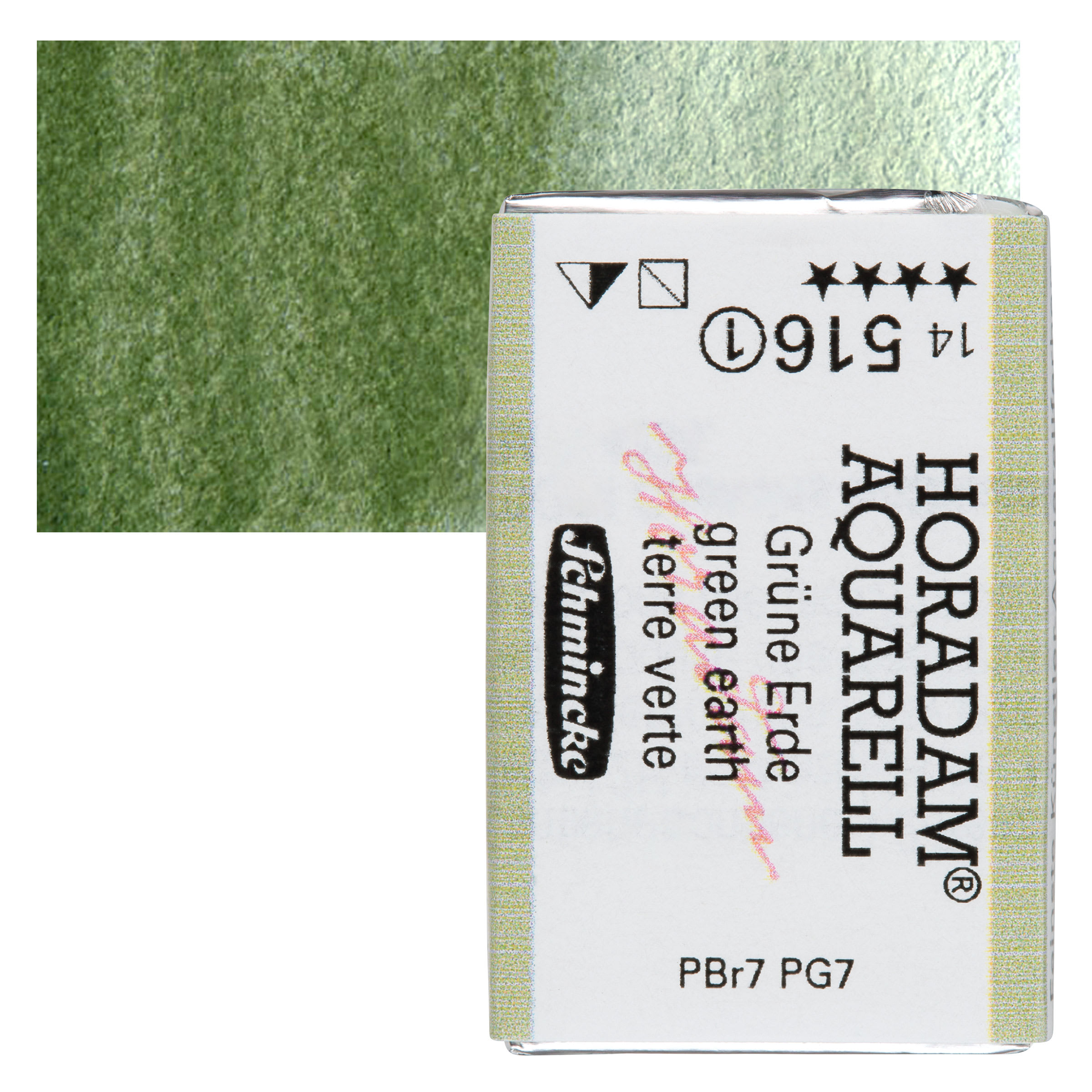 Schmincke Horadam Aquarell Watercolor - Green Earth, Full Pan