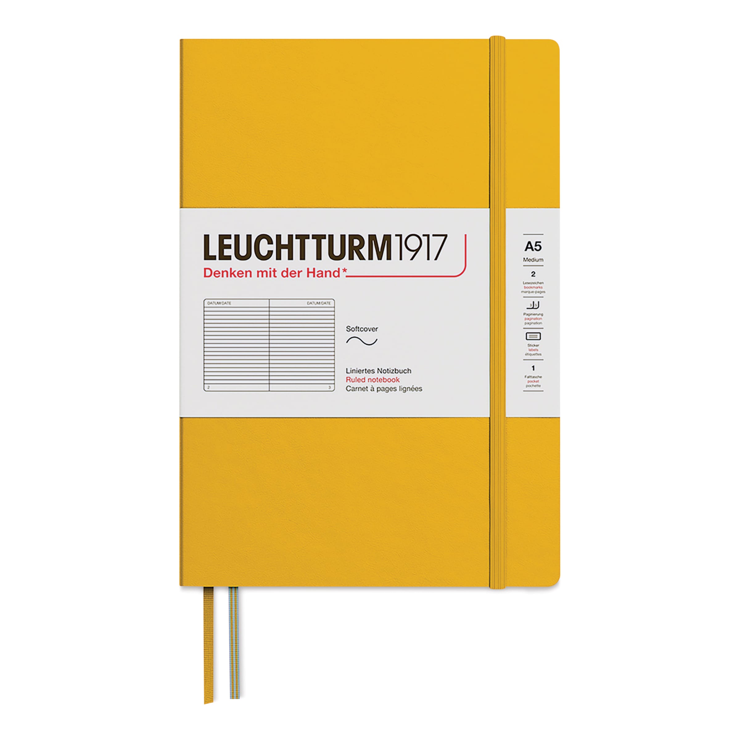 Leuchtturm1917 Ruled Softcover Notebook - Sunflower, 5-3/4" x 8-1/4"