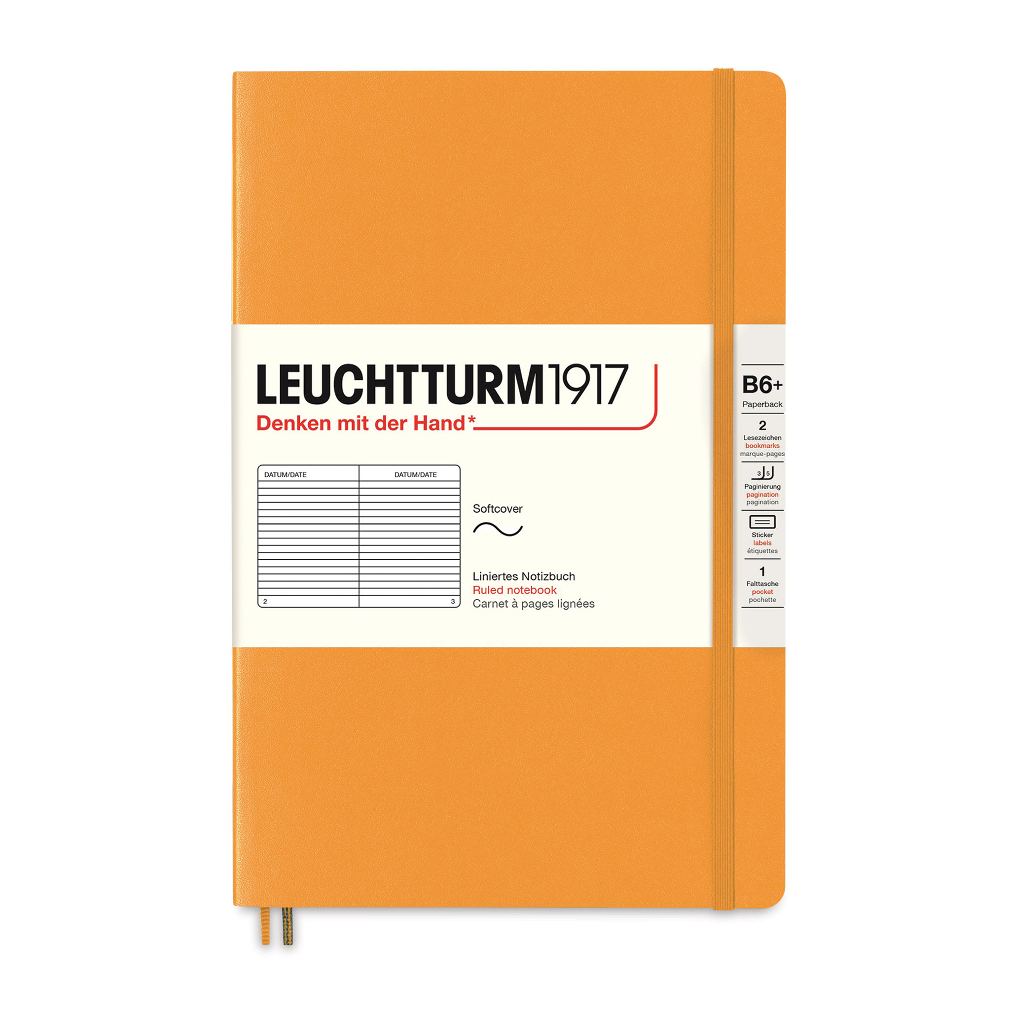 Leuchtturm1917 Ruled Softcover Notebook - Rising Sun, 5" x 7-1/2"