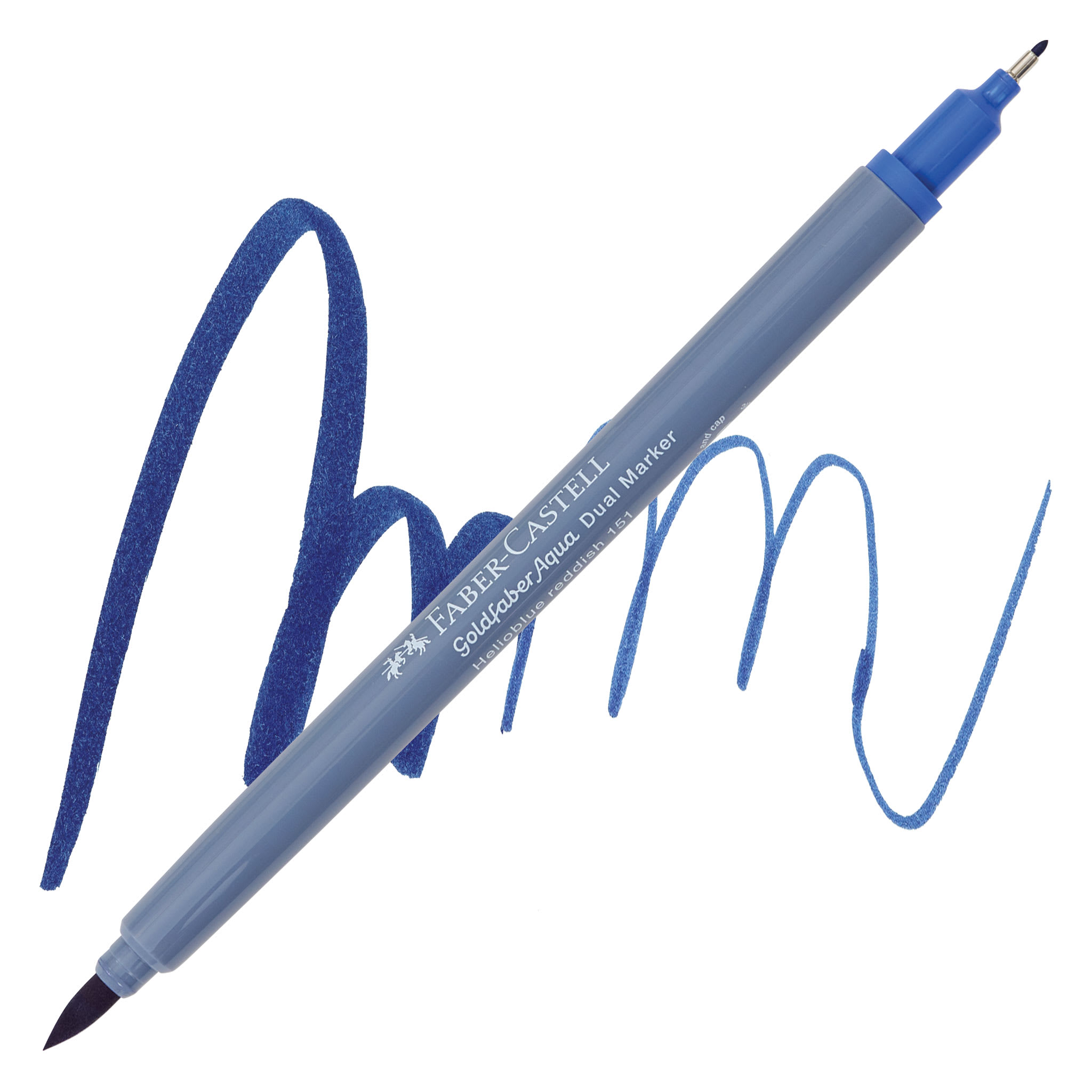 Faber-Castell Goldfaber Aqua Dual Marker - 151 Helioblue-Reddish