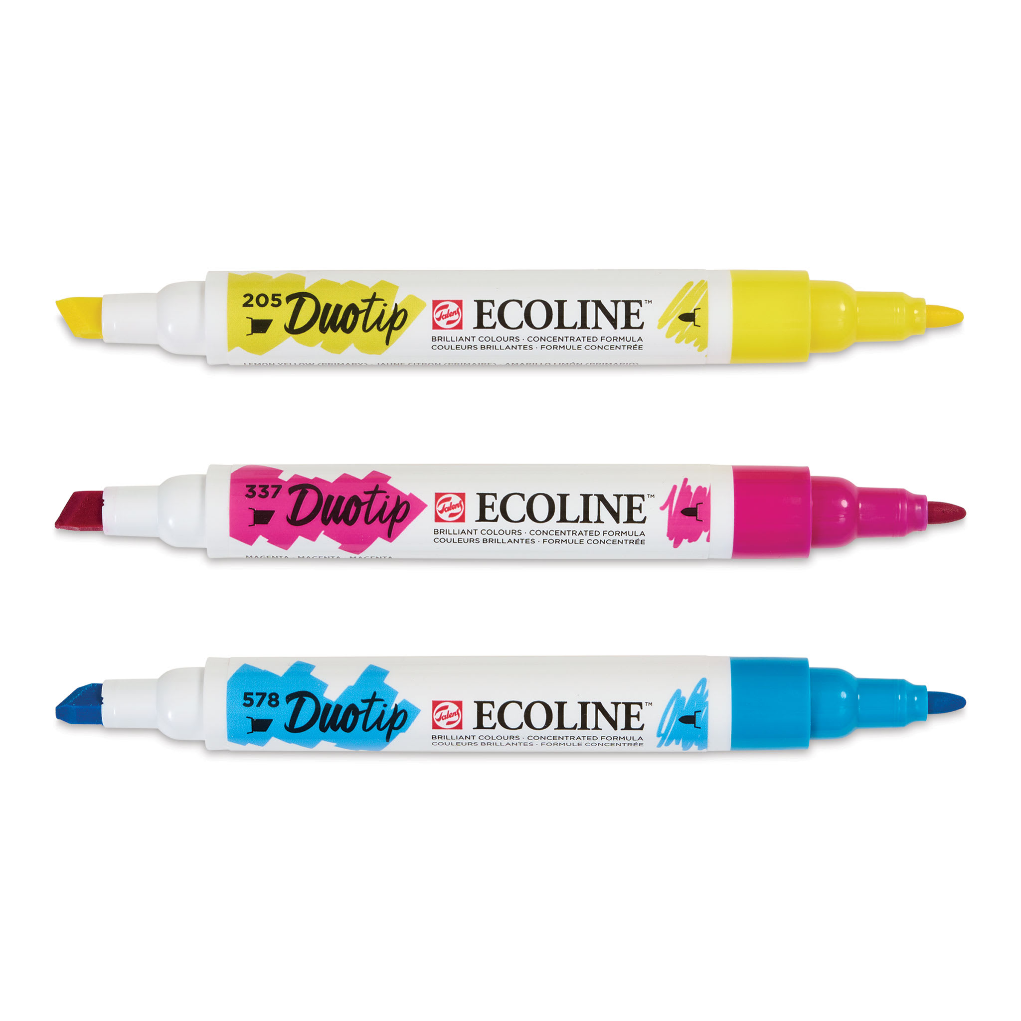 Royal Talens Ecoline DuoTip Markers - Primary, Set of 3