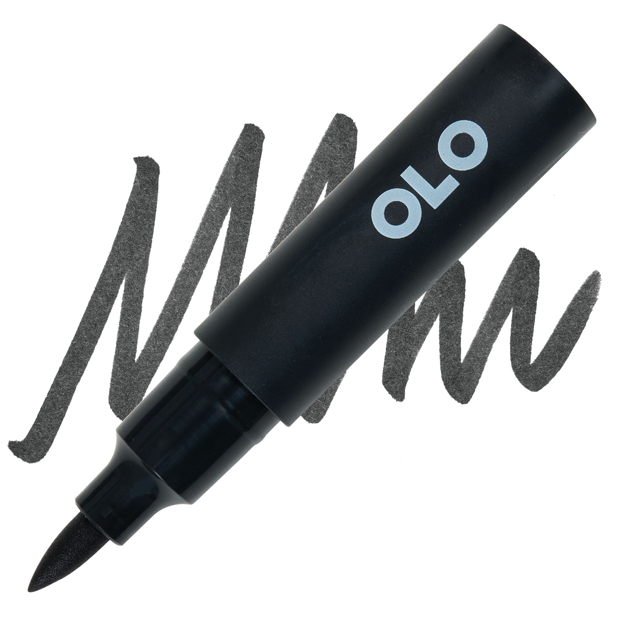 Olo Brush-Tip Half Marker - K Pure Black