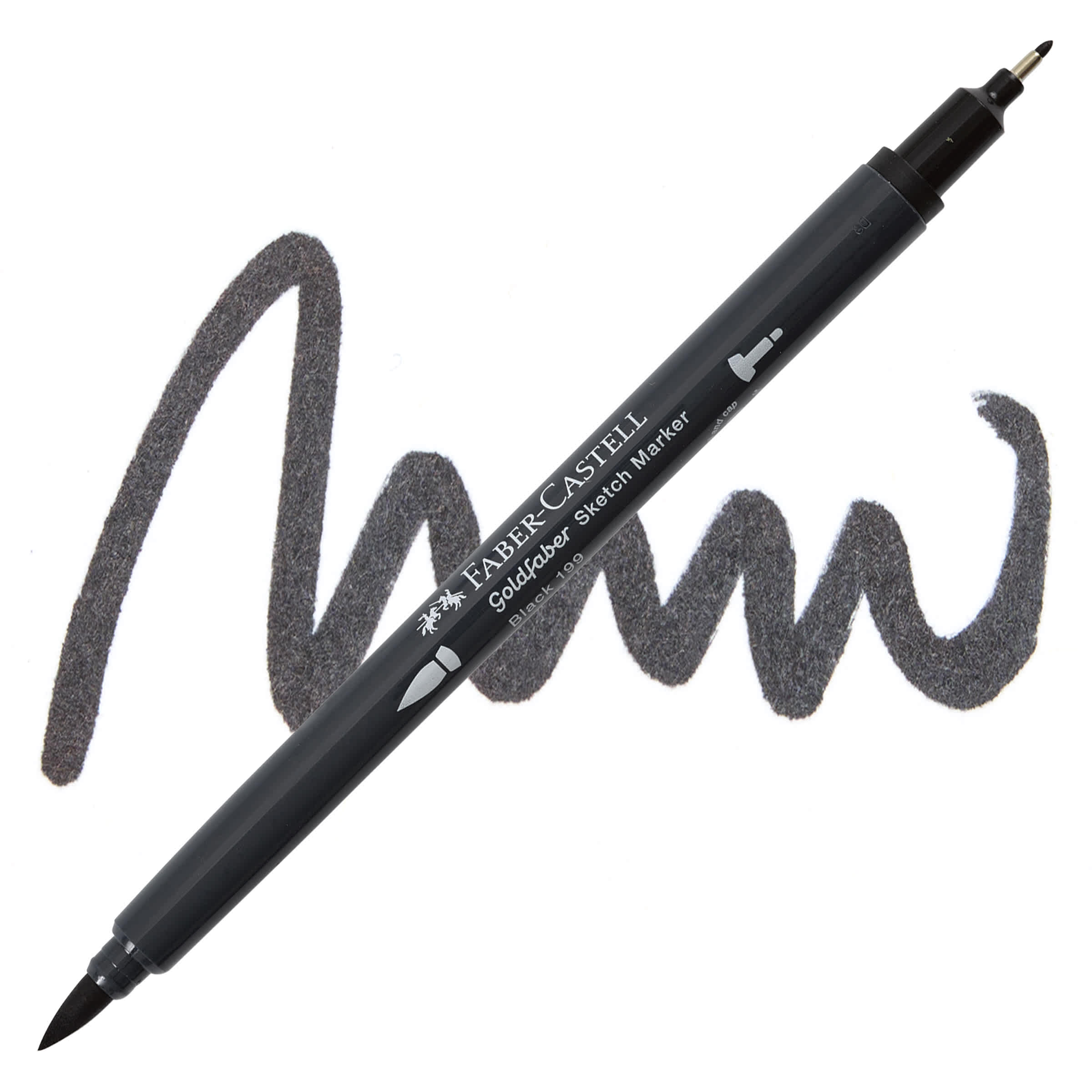 Faber-Castell Goldfaber Sketch Dual-Tip Marker - 199 Black