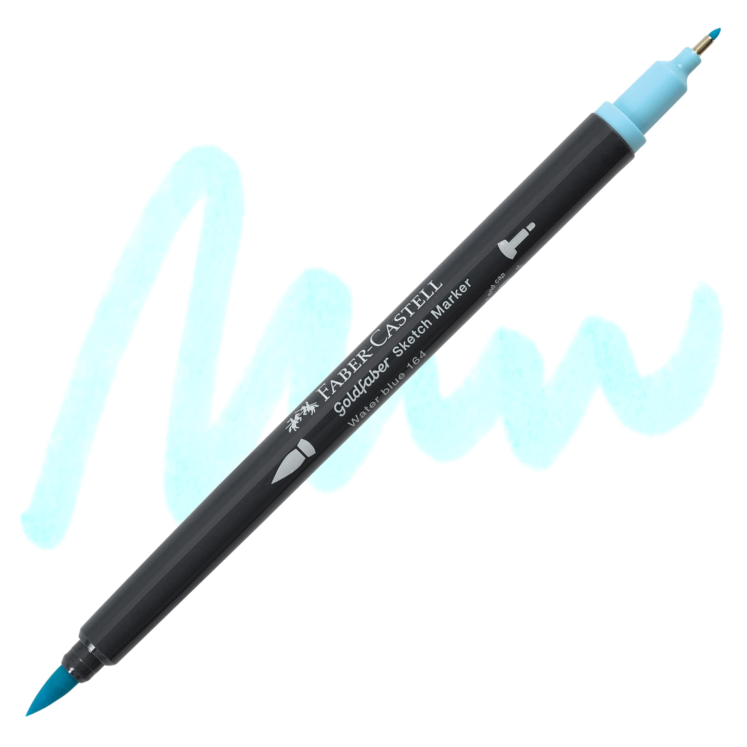 Faber-Castell Goldfaber Sketch Dual-Tip Marker - 164 Water Blue